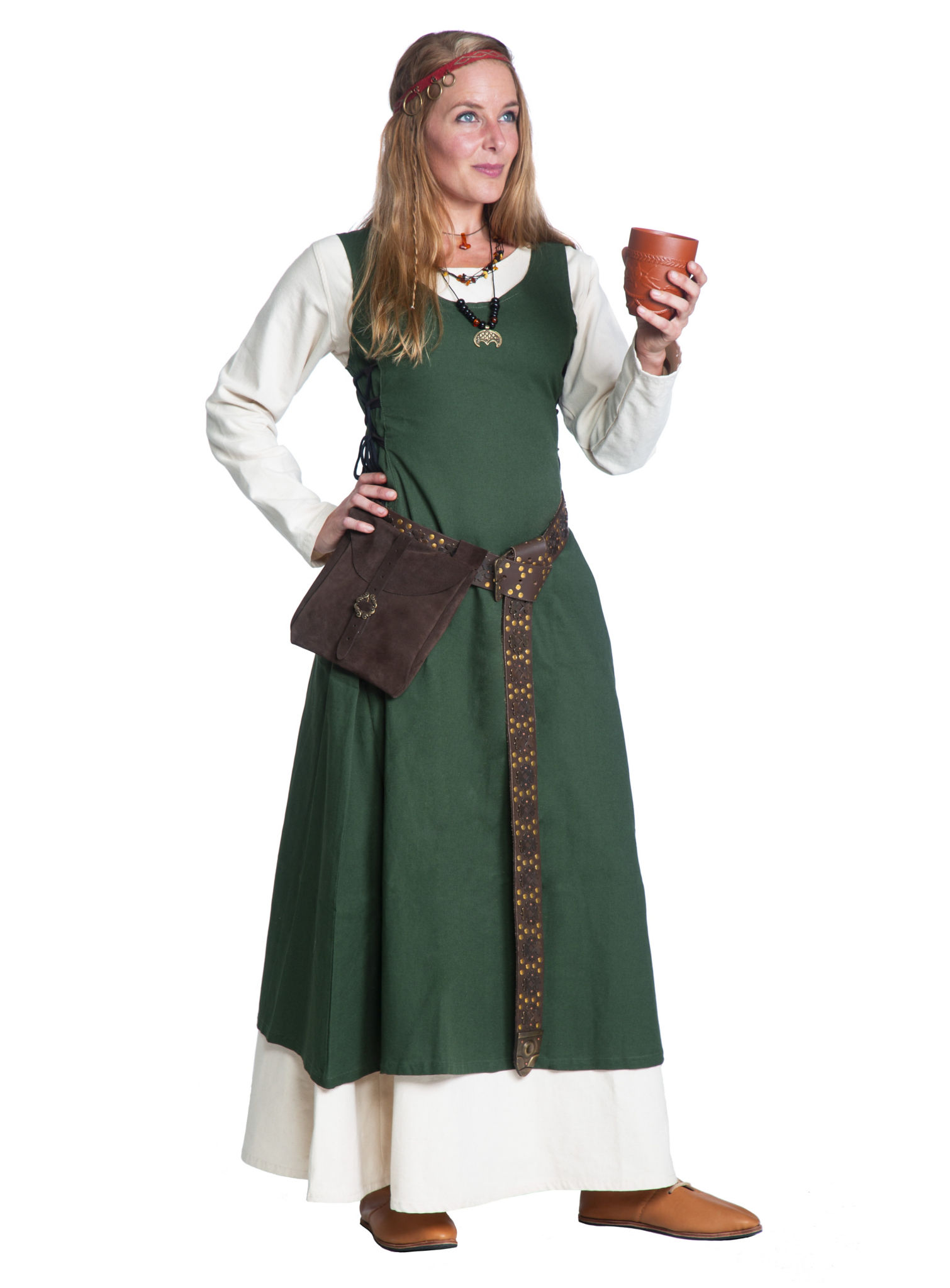 Ärmelloses Mittelalter Kleid - Selene