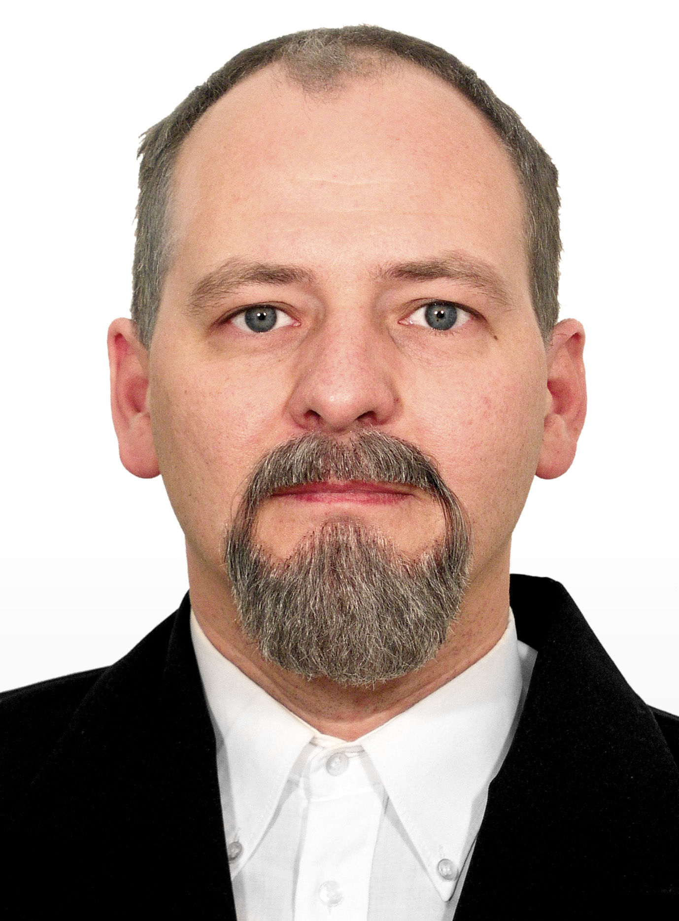 Bartset Professor mit Kinnbart und Schnurrbart