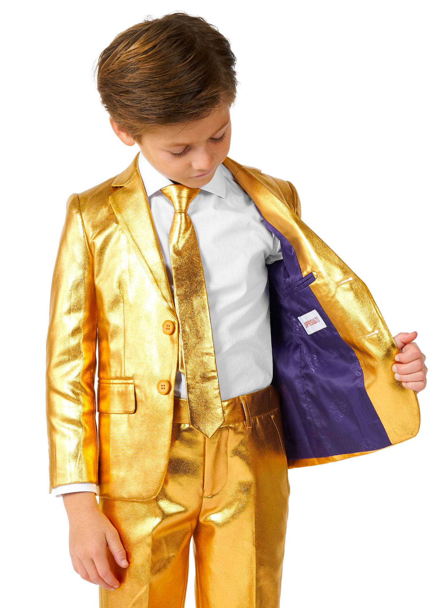 OppoSuits Boys Groovy Gold Anzug für Kinder