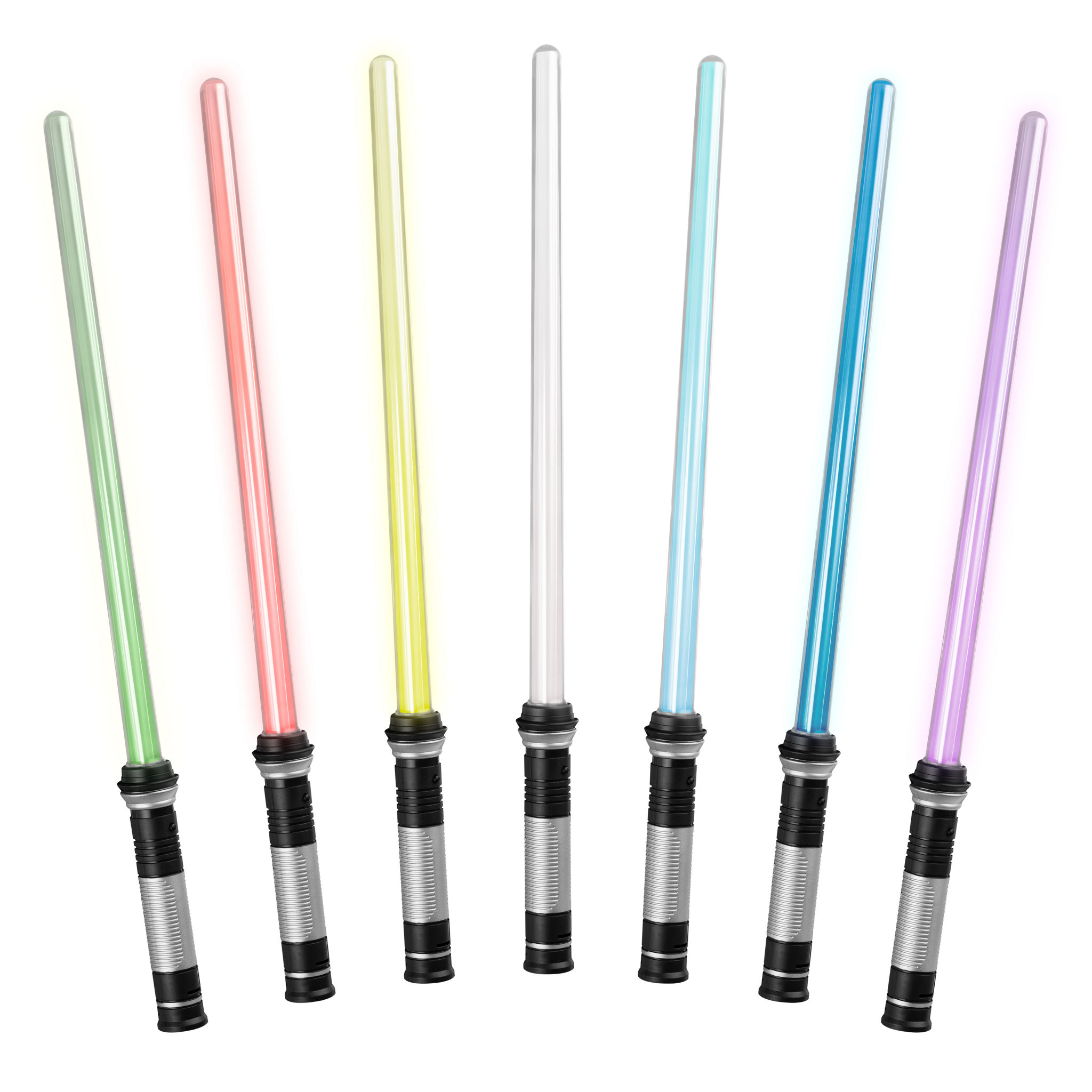Doppel Lichtschwert mit 7 LED Farben (rot, blau, grün, gelb, lila, weiß) & Laserschwert Sound-Effekten