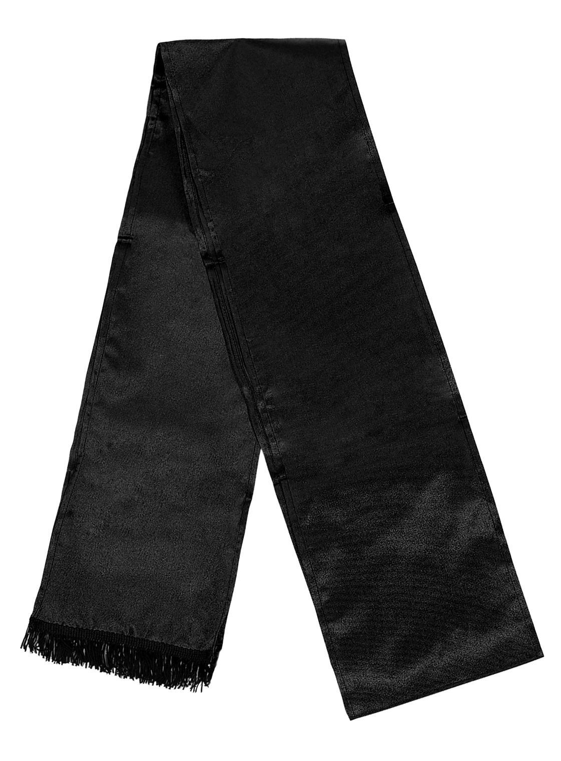 Schwarze Satinschärpe