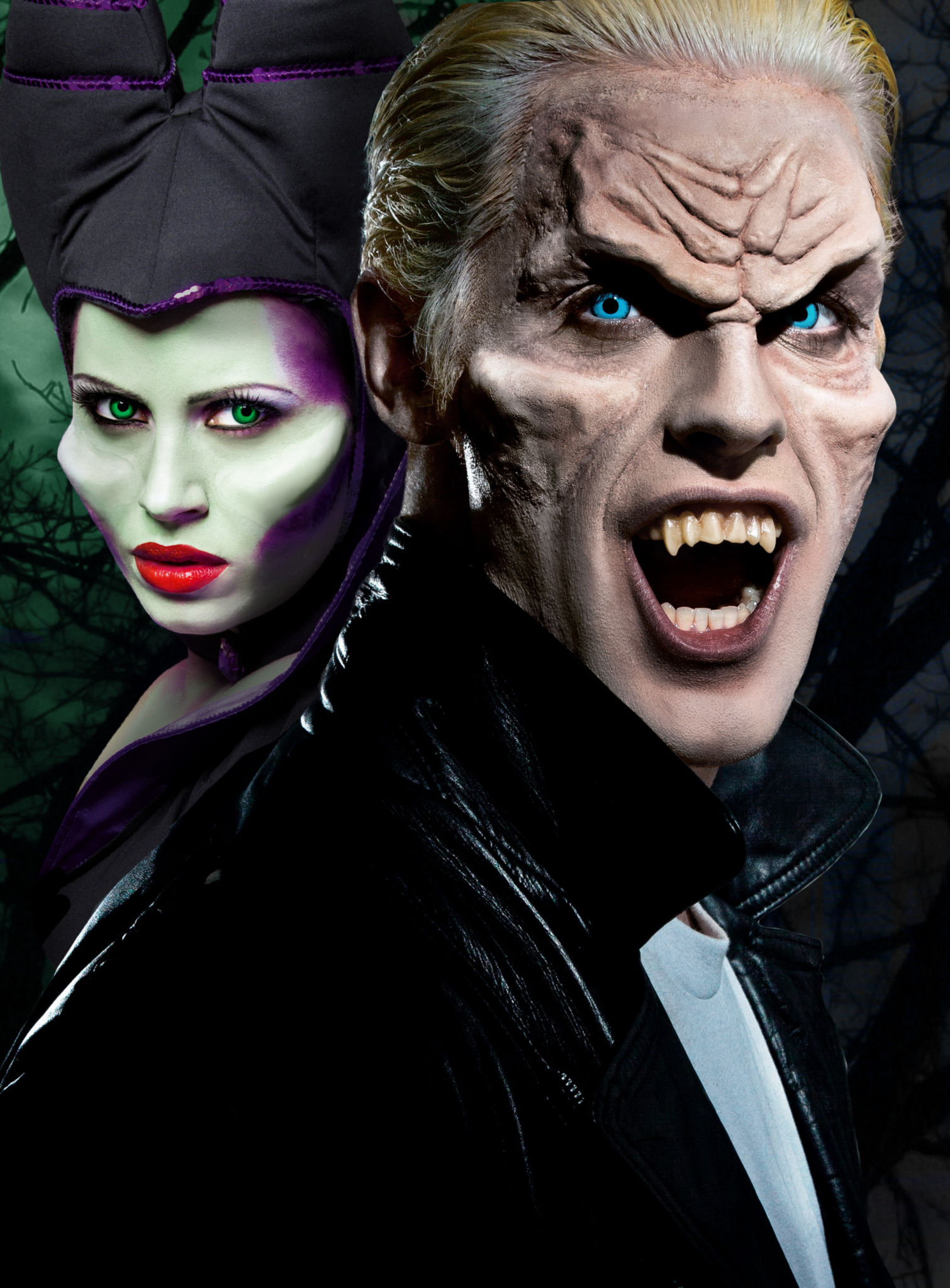 Monsterwangen aus Latex mit Mastix