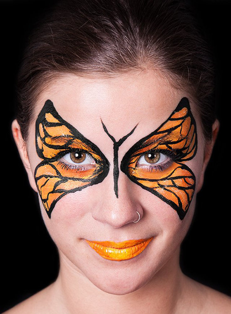 aqua make-up gelb Sonnenblume Wasserschminke