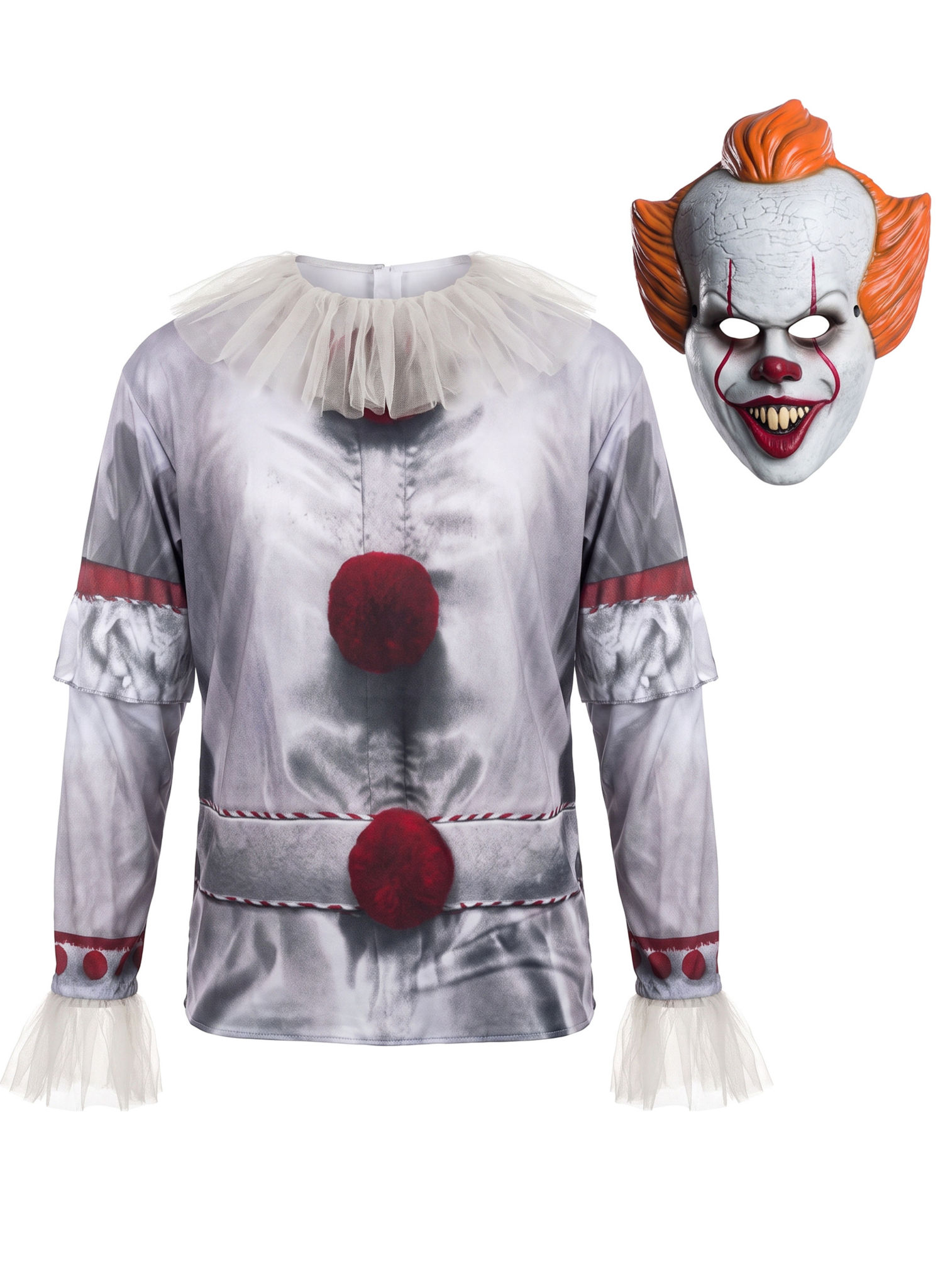 Pennywise 2019 Kostümoberteil mit Maske