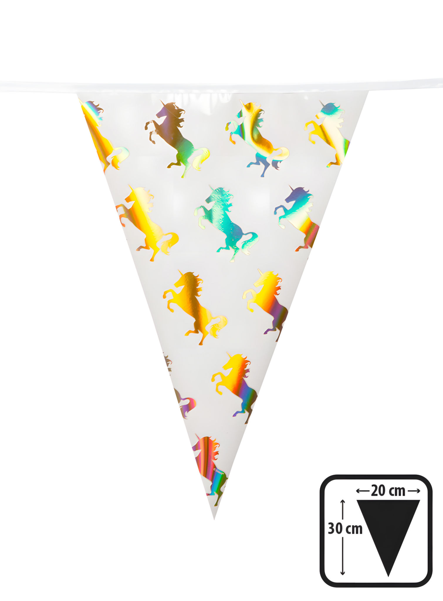 Einhorn Wimpelkette 4 Meter