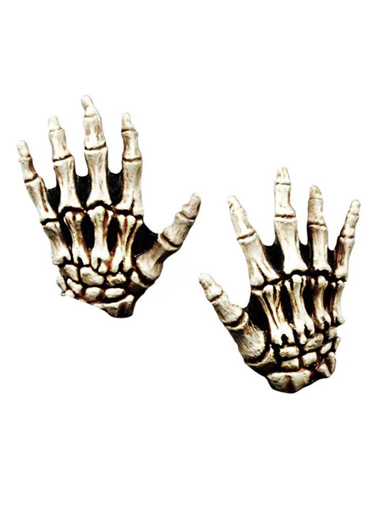 Skeletthände für Kinder knochenfarben aus Latex
