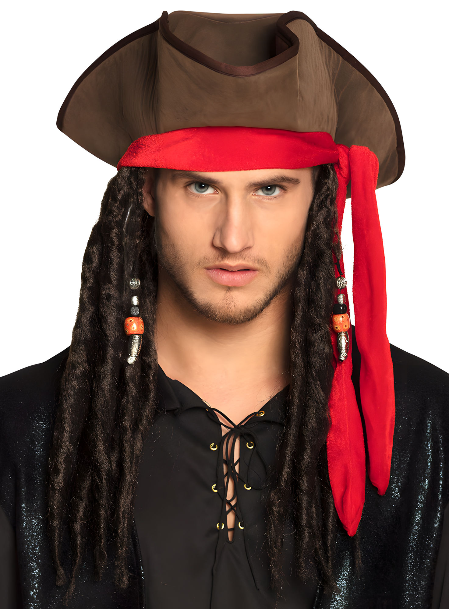 Piratenhoed met dreadlocks