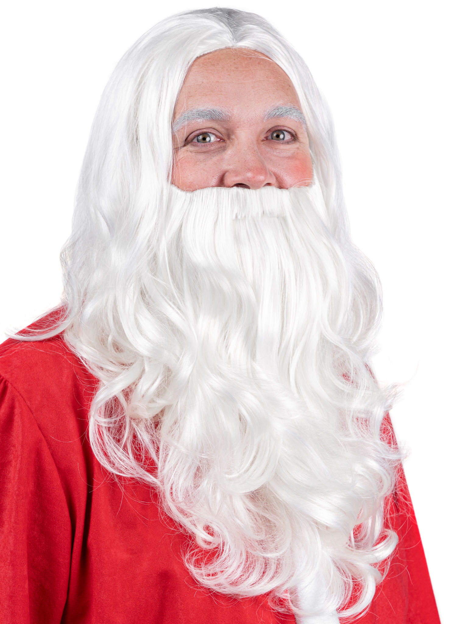 Weihnachtsmannbart & Perücke
