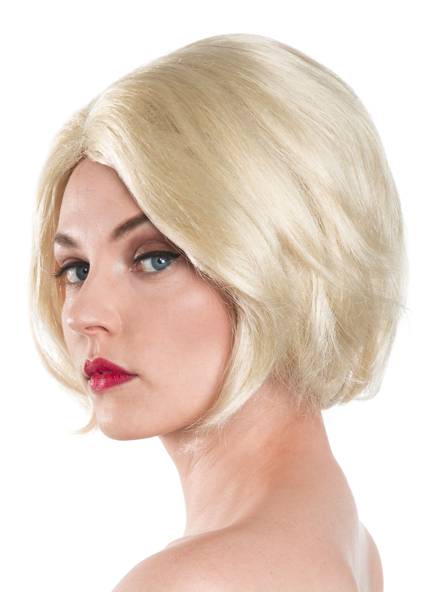 Short Bob Perücke mit Scheitel
