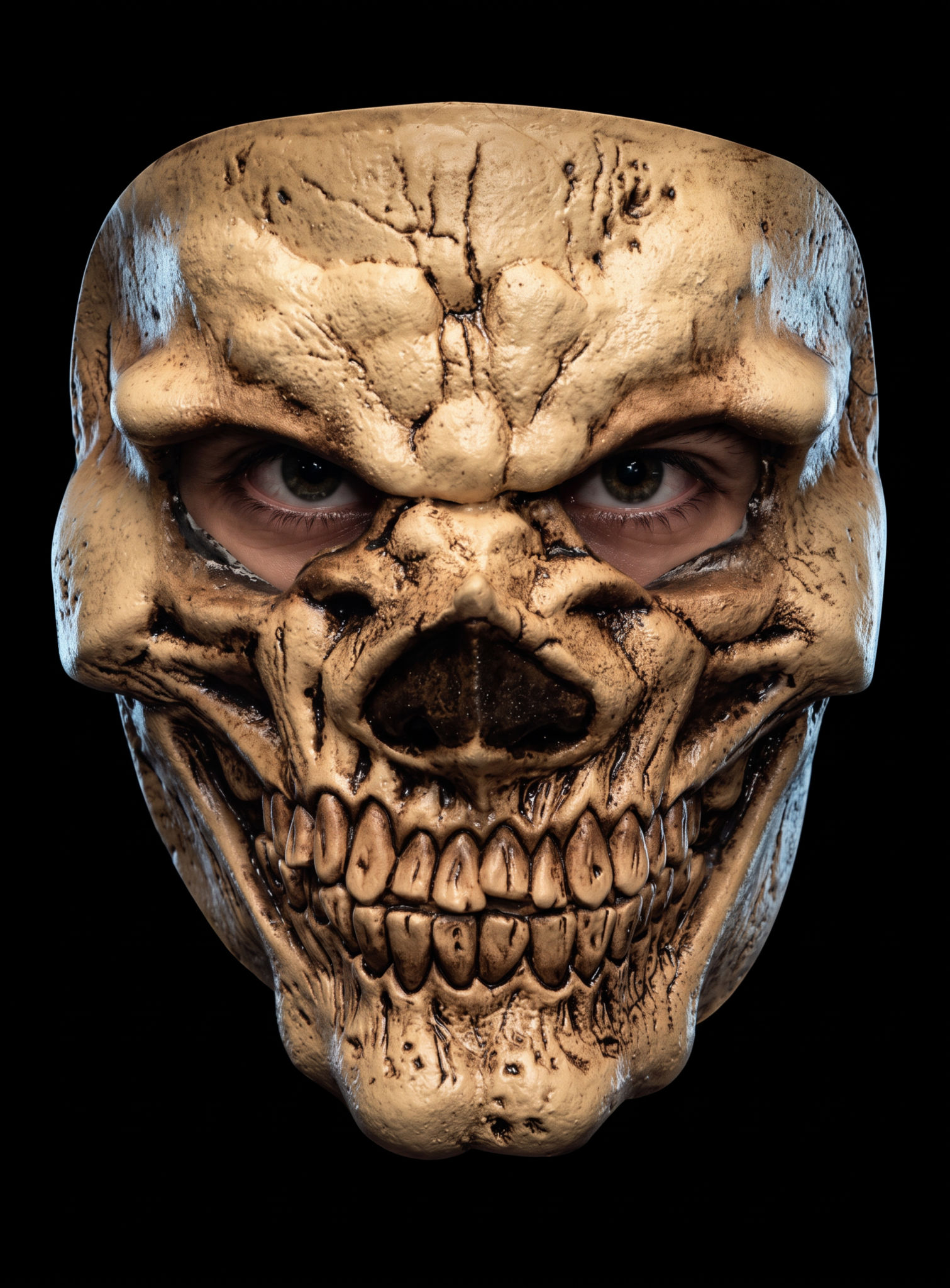 Lachender Schädel Maske des Grauens