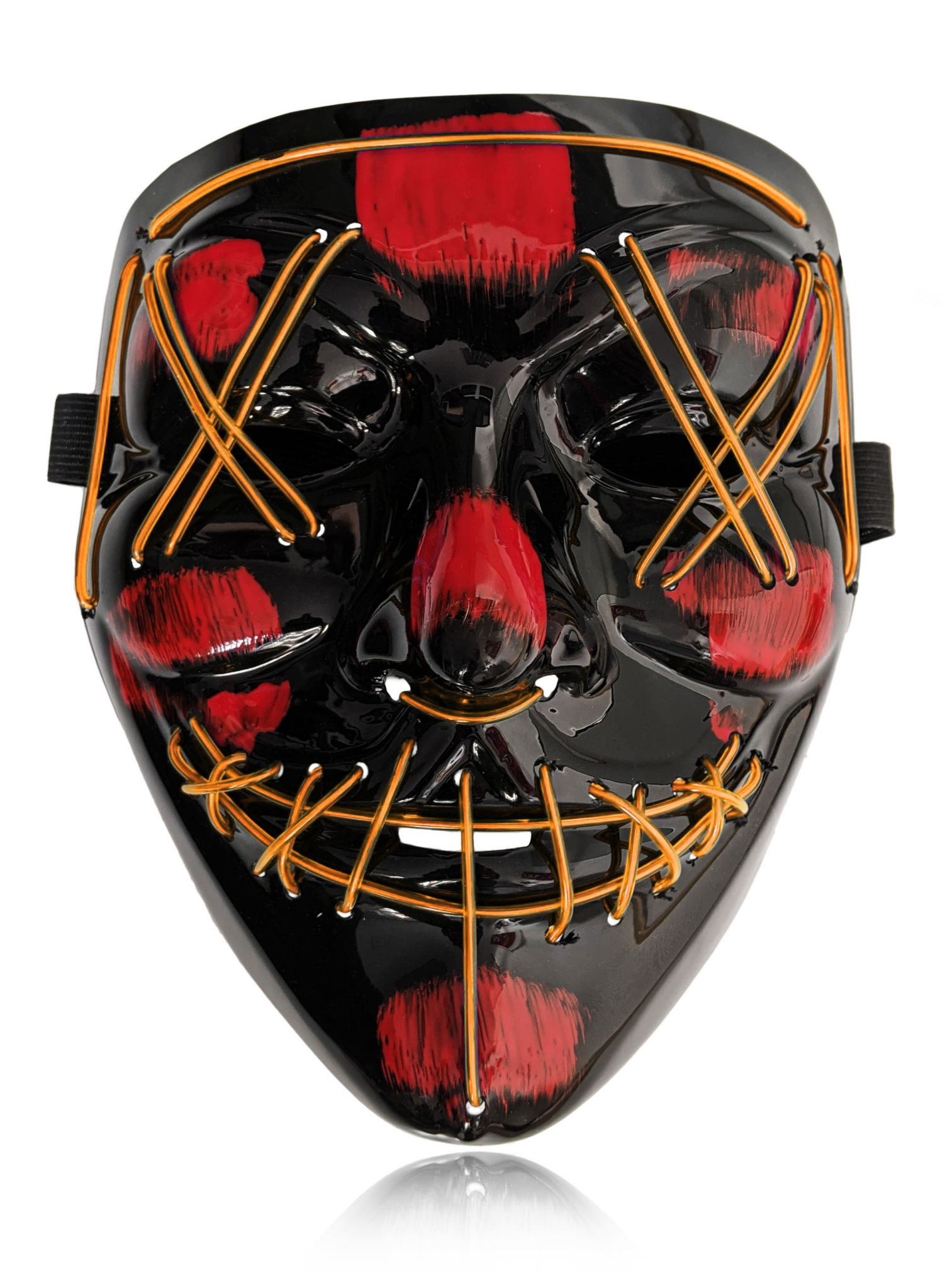Halloween LED Maske gelb