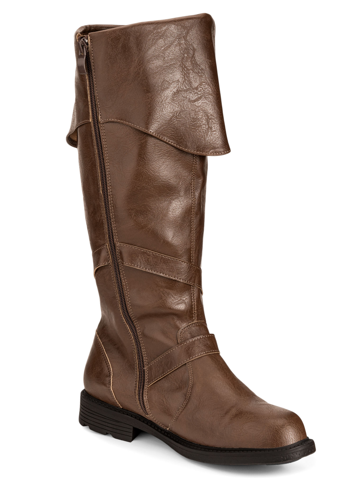 Piratenstiefel Deluxe Herren braun