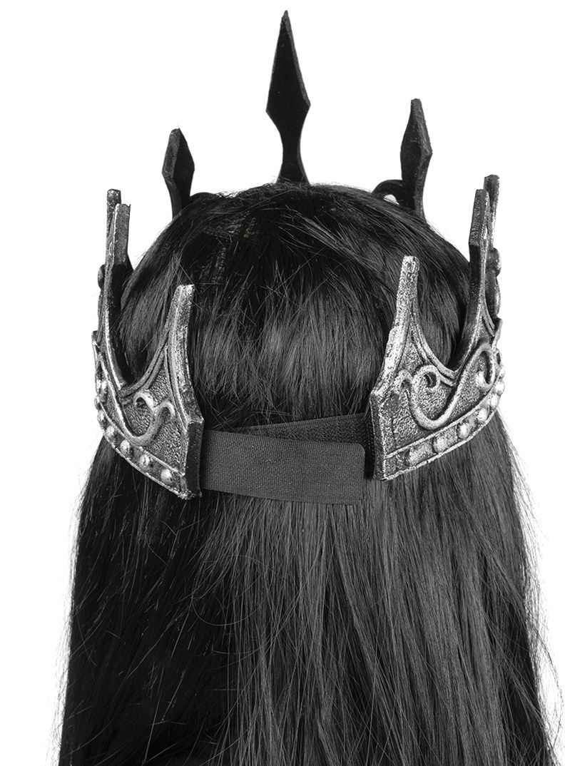 Fantasy koningskroon zilver van schuimrubber
