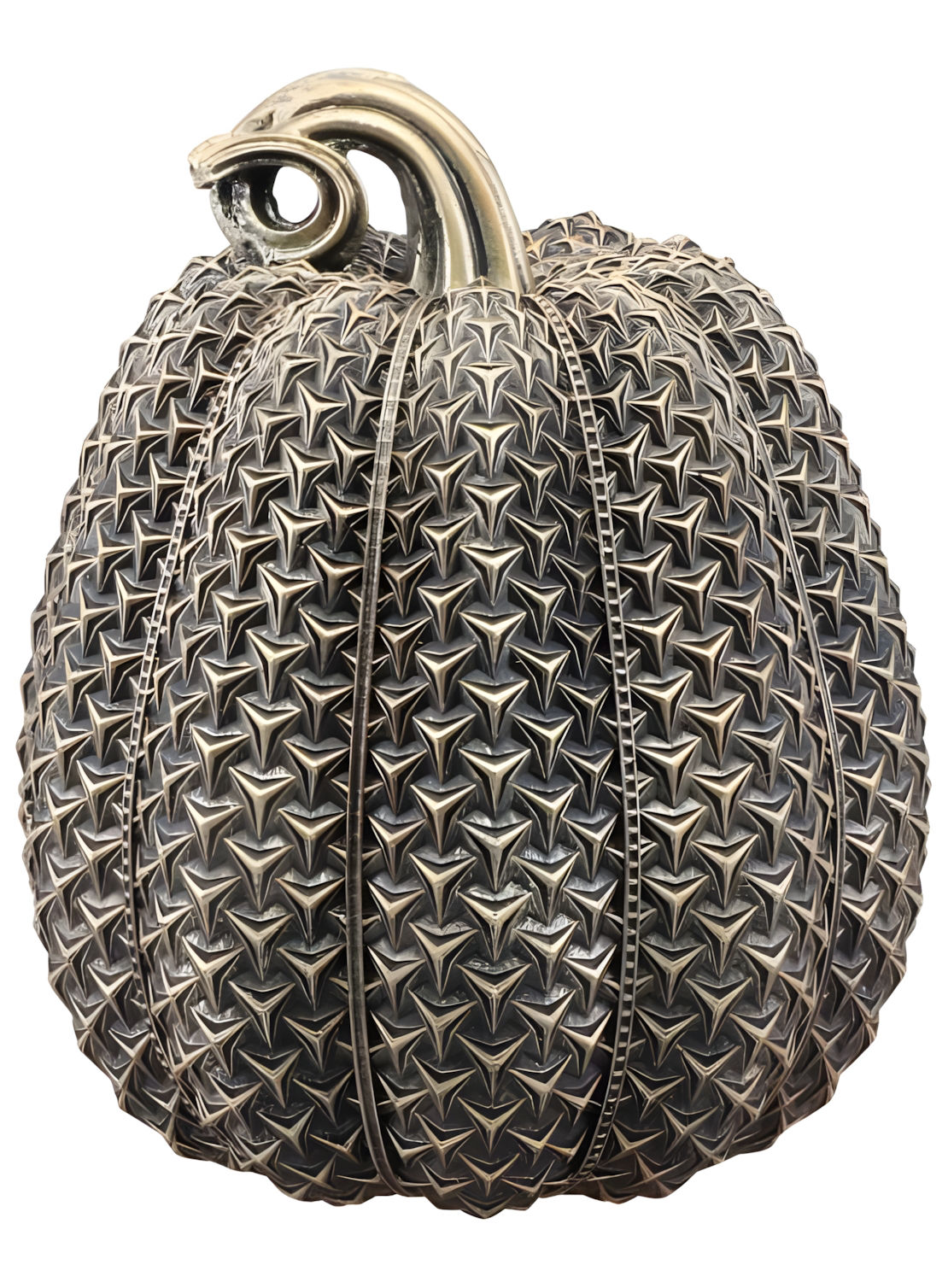 Bronzen pompoen met structuur – Halloween-decoratie