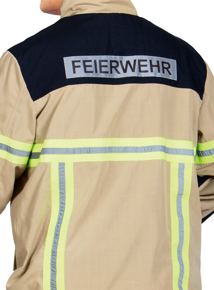 Feuerwehr Kostüm für Erwachsene sandfarben