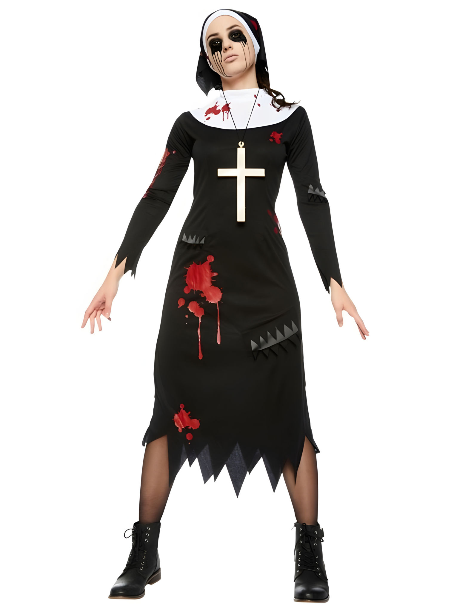 Zombie Klosterschwester Kostüm