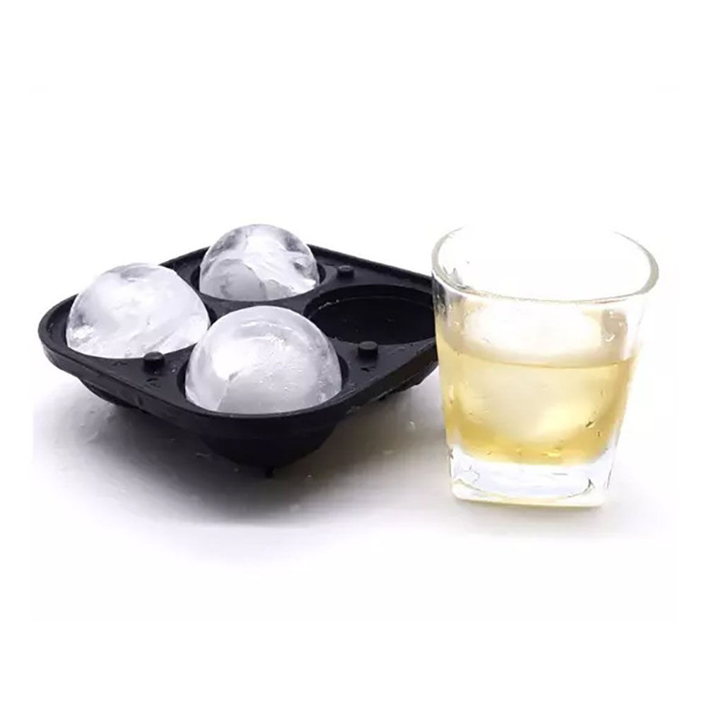 Kugel Eiswürfel Silikonform für Eiswürfel 4-fach