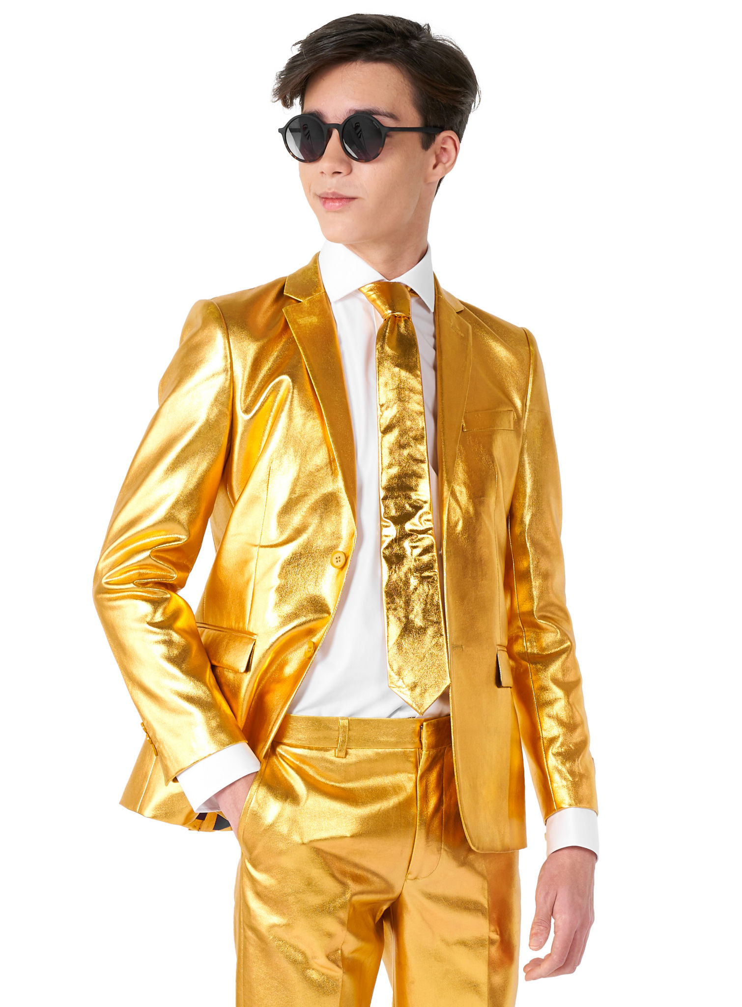 OppoSuits Teen Groovy Gold Anzug für Jugendliche