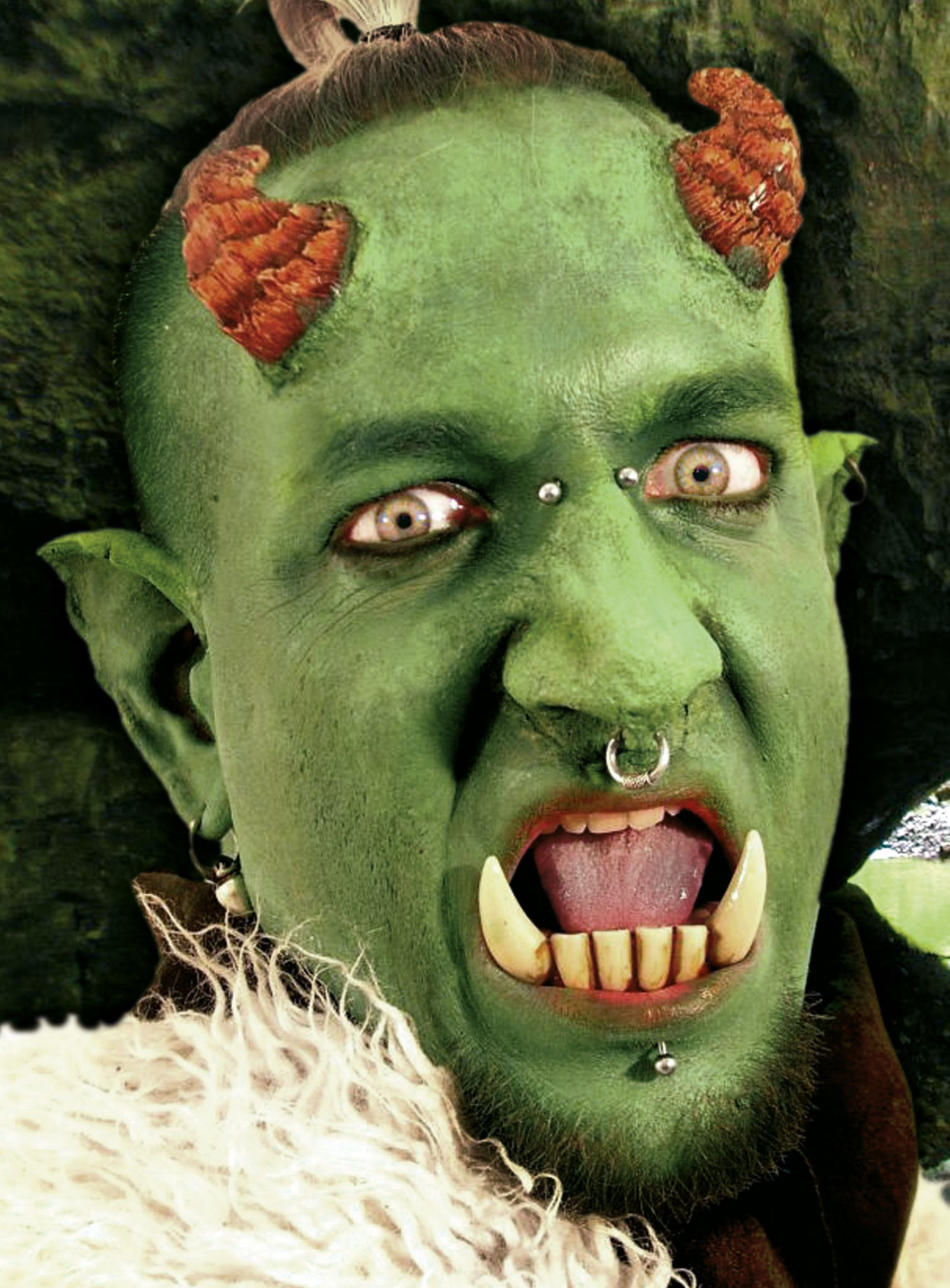 Troll Latexnase mit Mastix