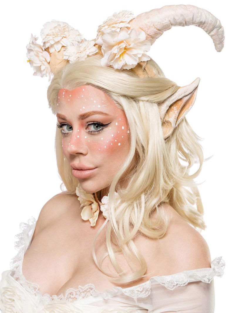 Witte faunhoorns