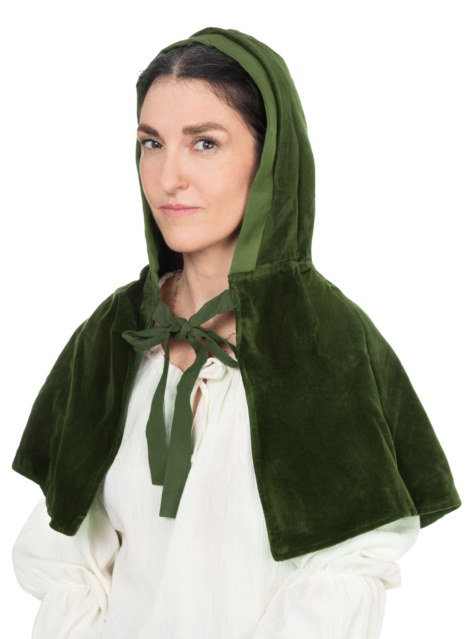 Mittelalter Kapuze aus Samt - Viola