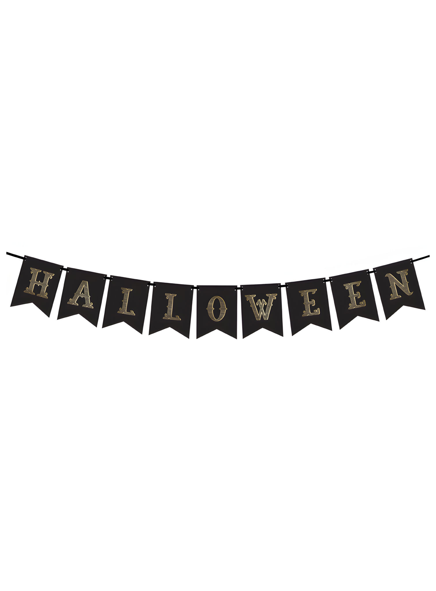 Halloween Schriftzug Wimpelkette – 1,75 m