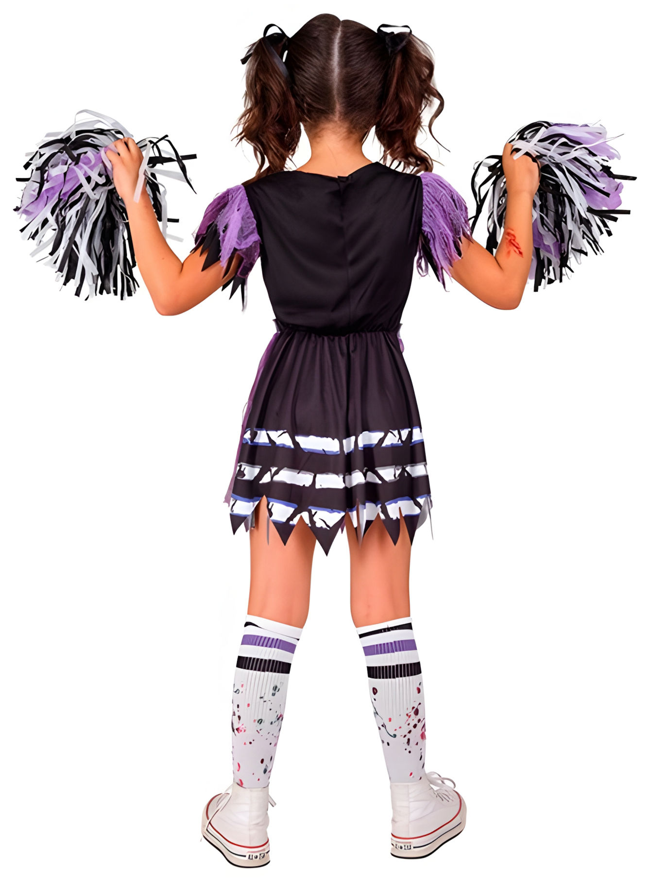 Zombie Cheerleaderin Kostüm für Mädchen