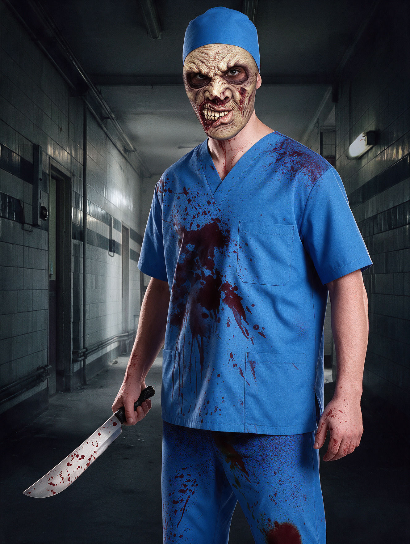 Zahnfleischzombie Maske des Grauens