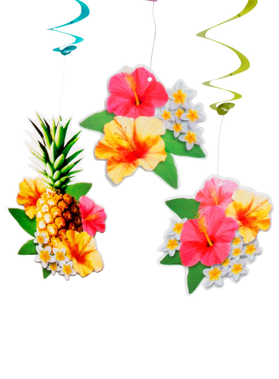 Hawaii Dekospiralen 3 Stück