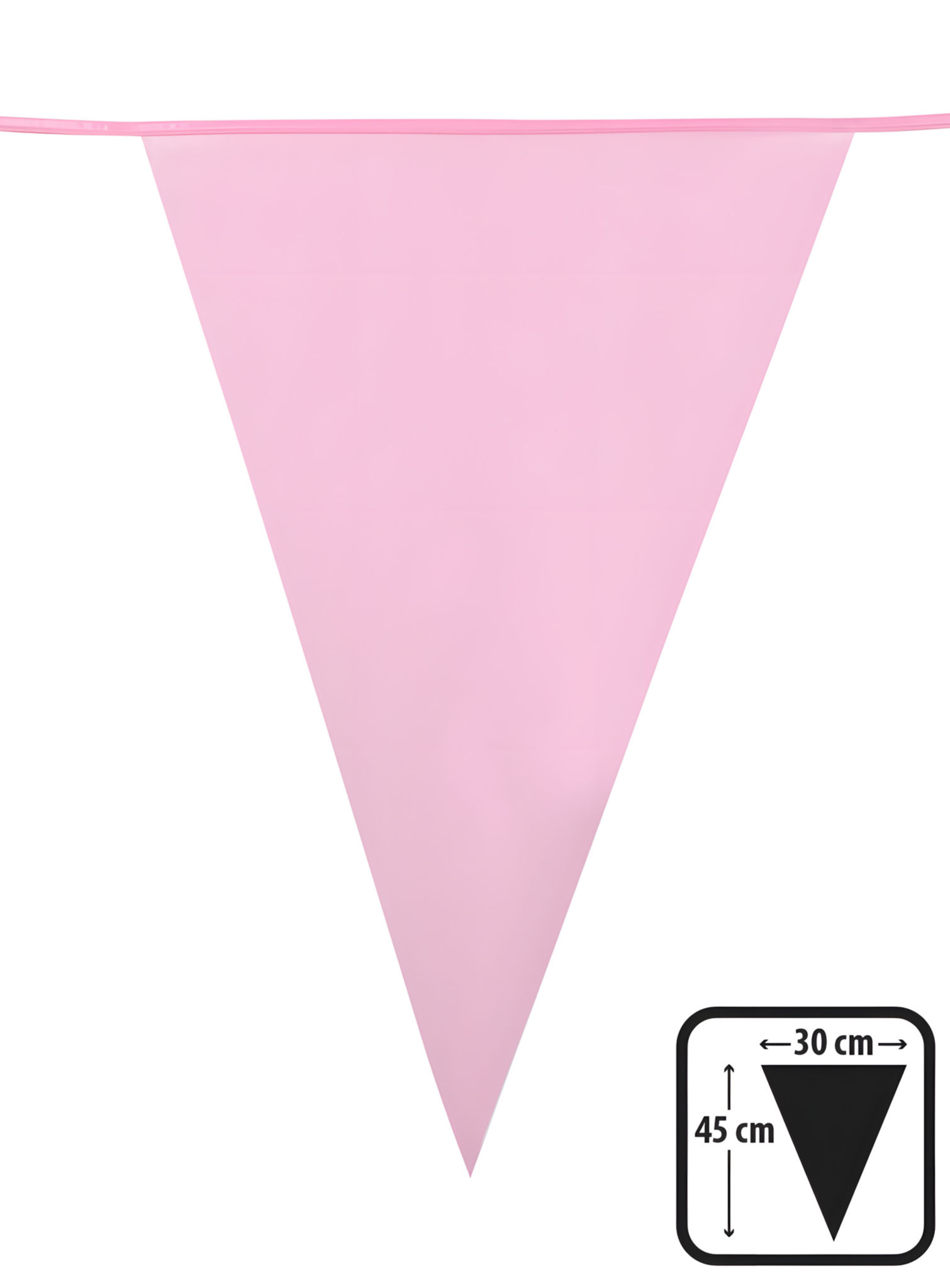 Riesenwimpelkette rosa 10 Meter