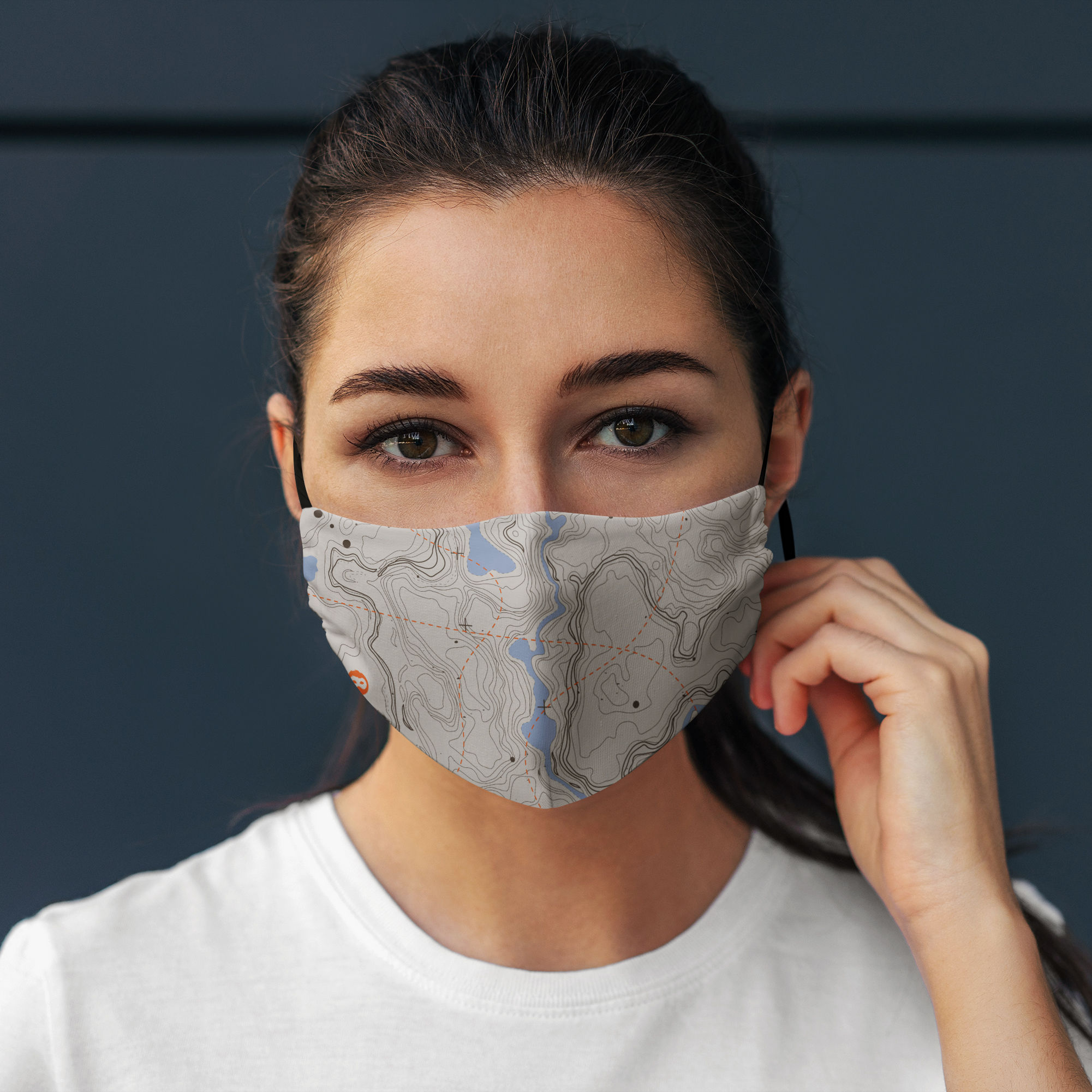Stoffmaske Topografie