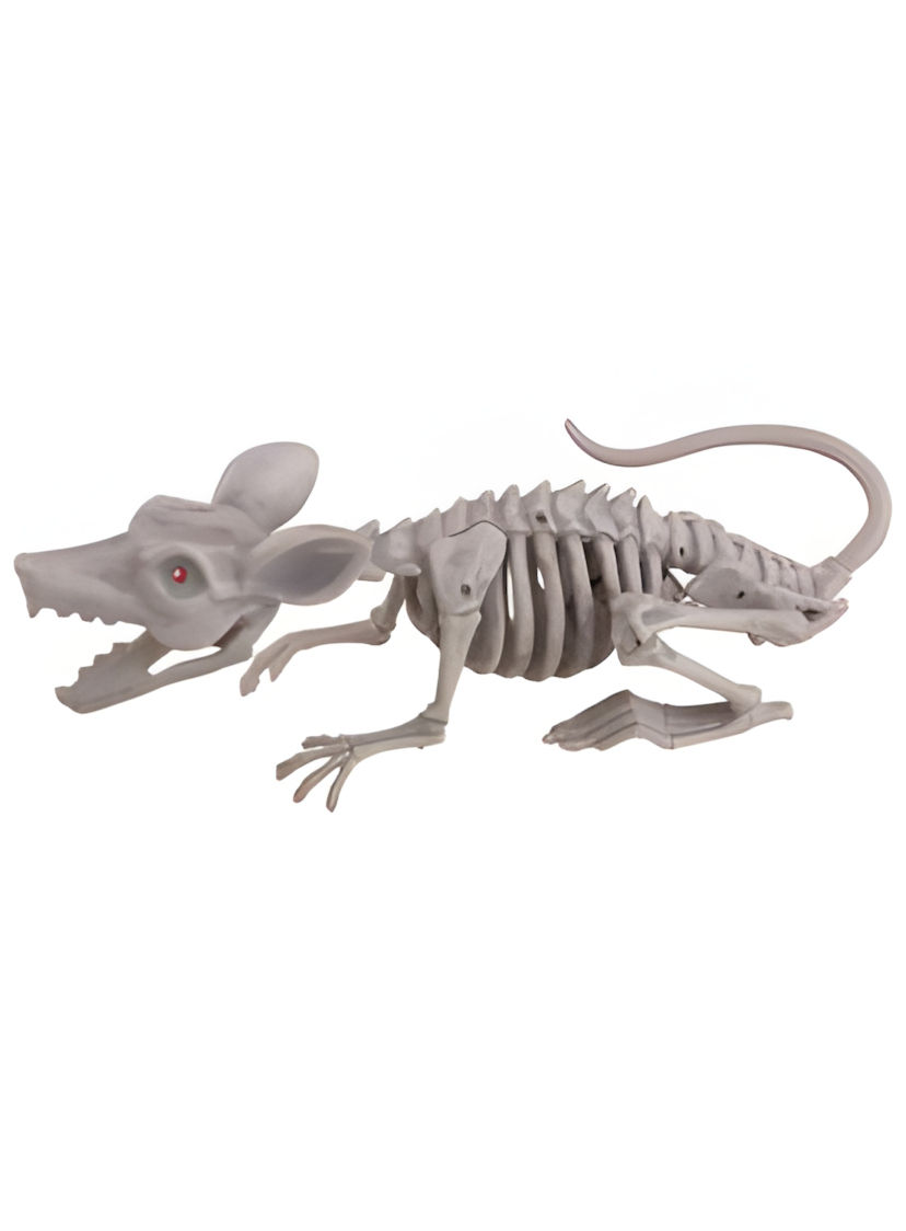 Mäuseskelett mit Licht – Halloweendeko 38 cm