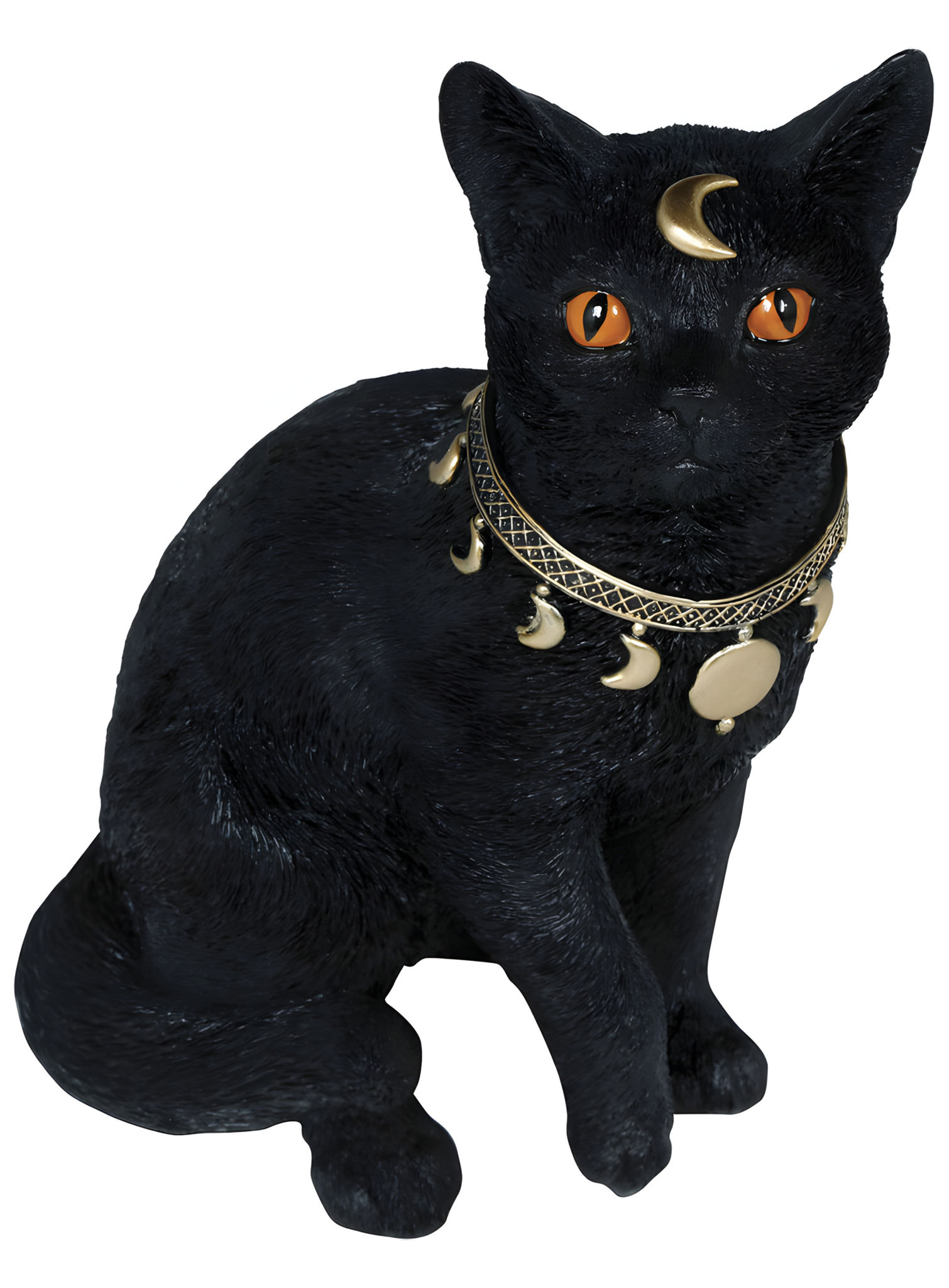 Mystische schwarze Katze – Halloweendeko 28 x 23 cm