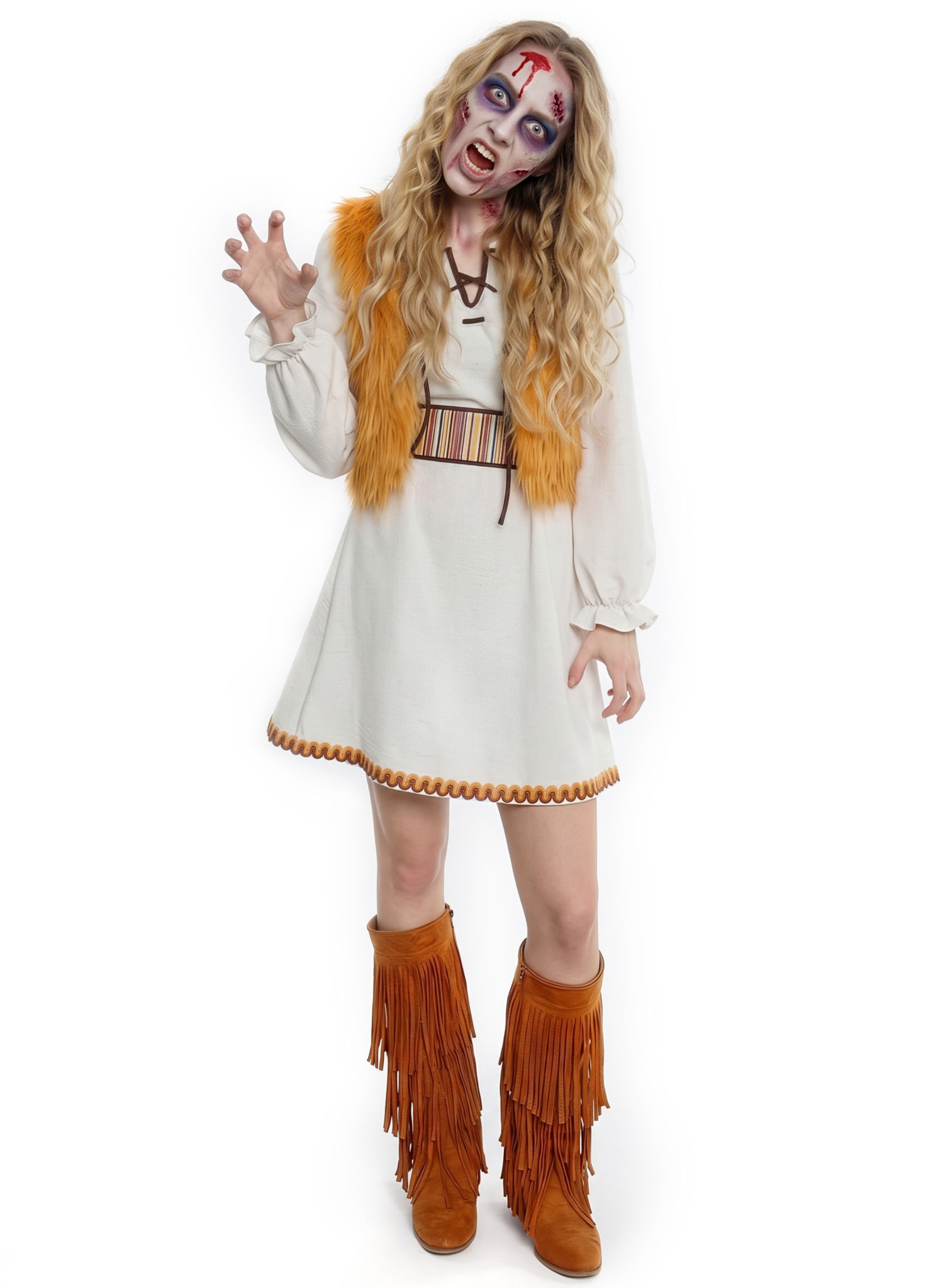 Zombie Hippie Kostüm für Frauen