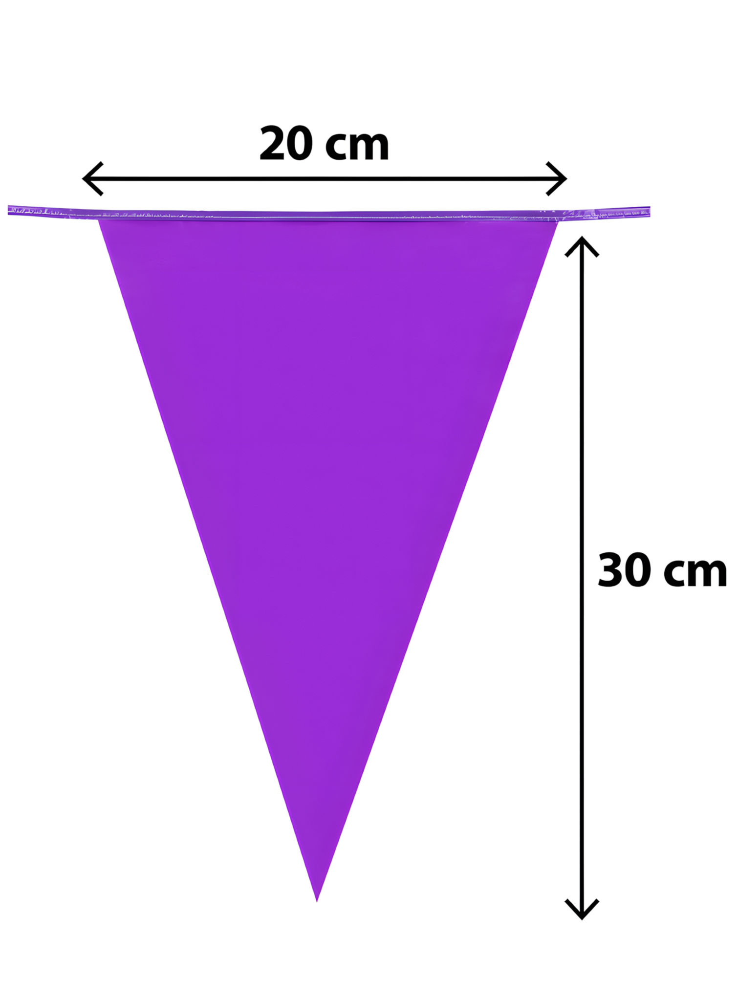 Wimpelkette lila 10 Meter