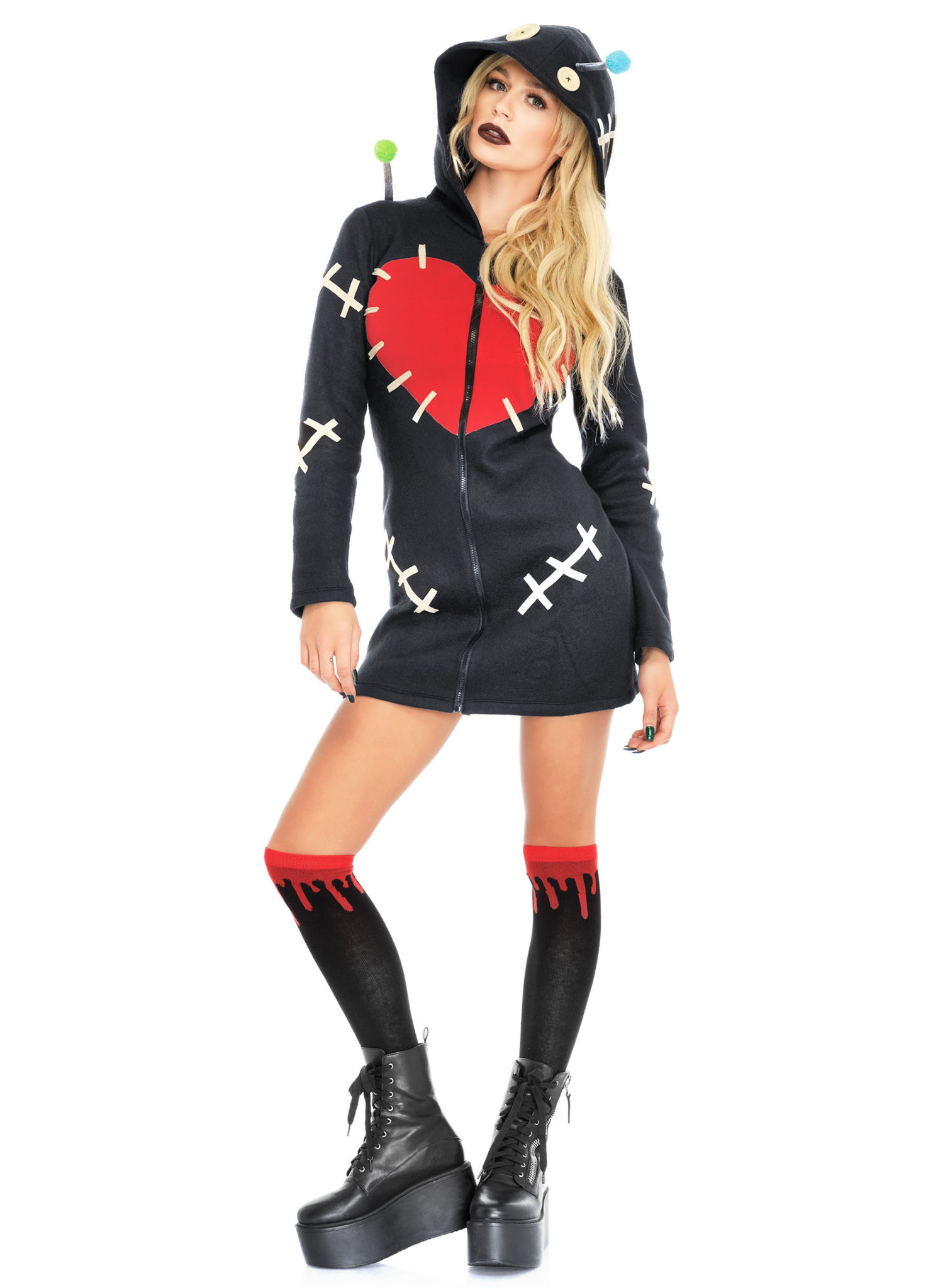 Voodoopuppe Hoodie Dress