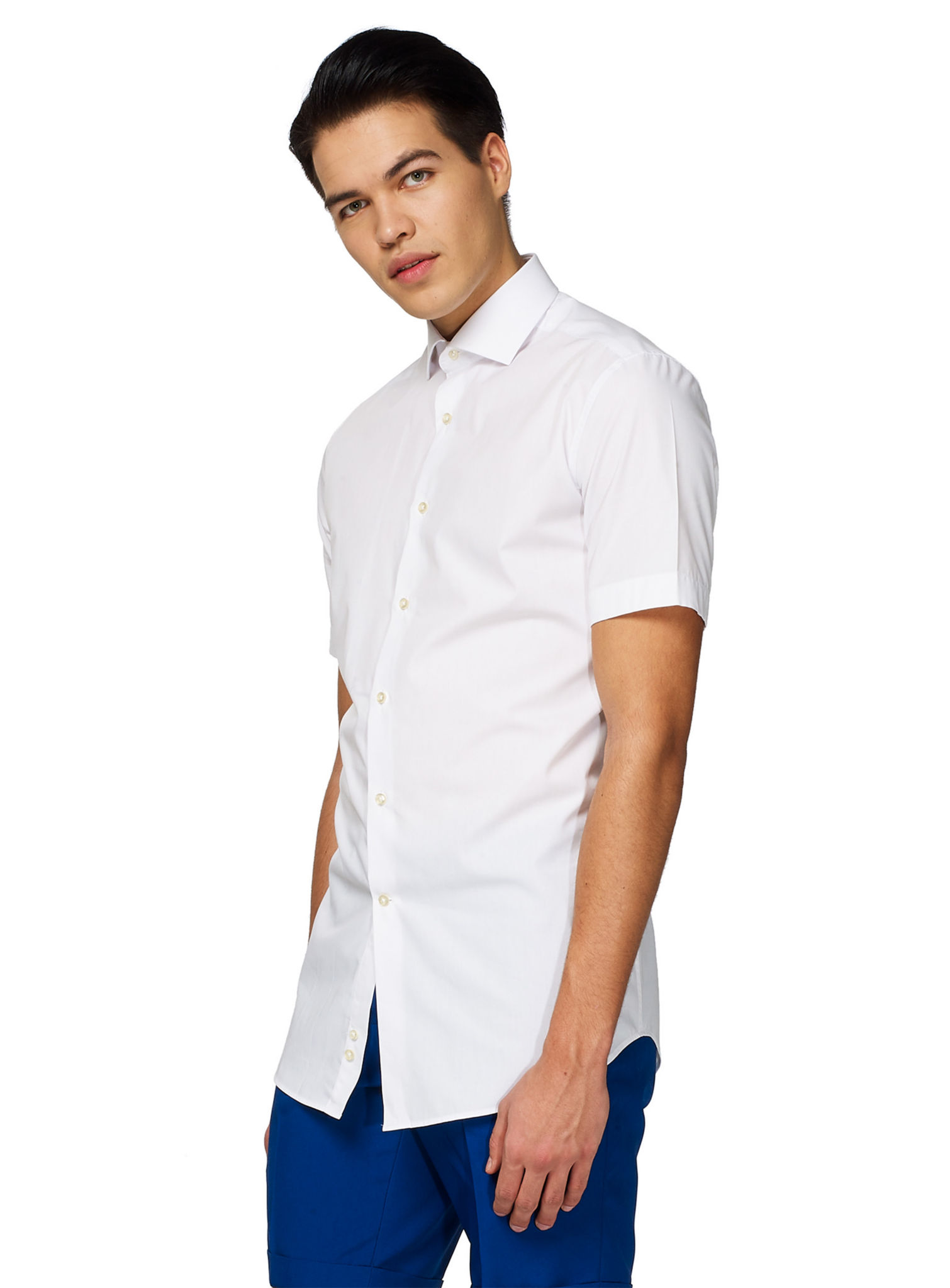 OppoSuits White Knight Kurzarmhemd