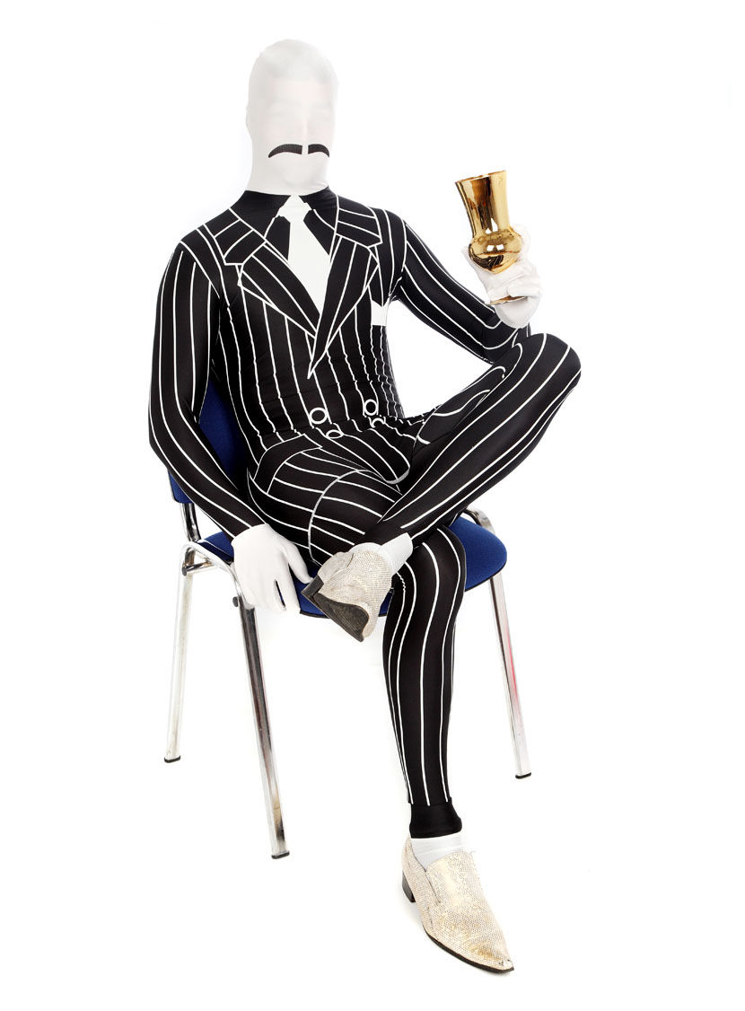 Morphsuit Gangster Ganzkörperkostüm