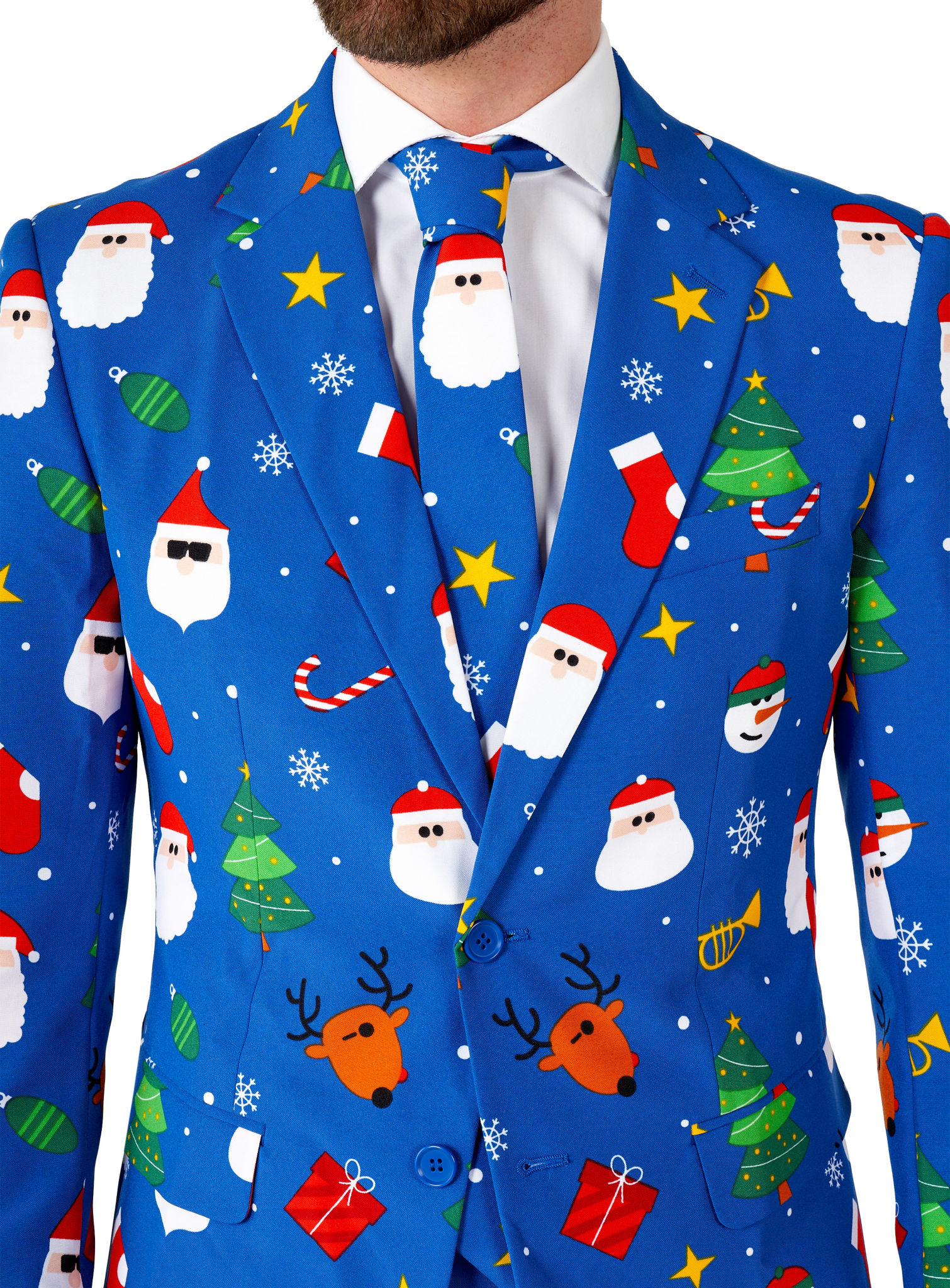 OppoSuits Festivity Blue Anzug