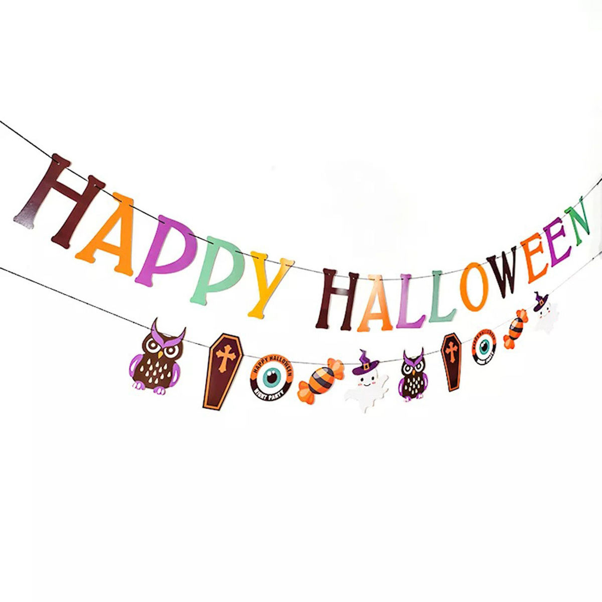Halloween Party Geschirr und Deko Set XXL 53-teilig