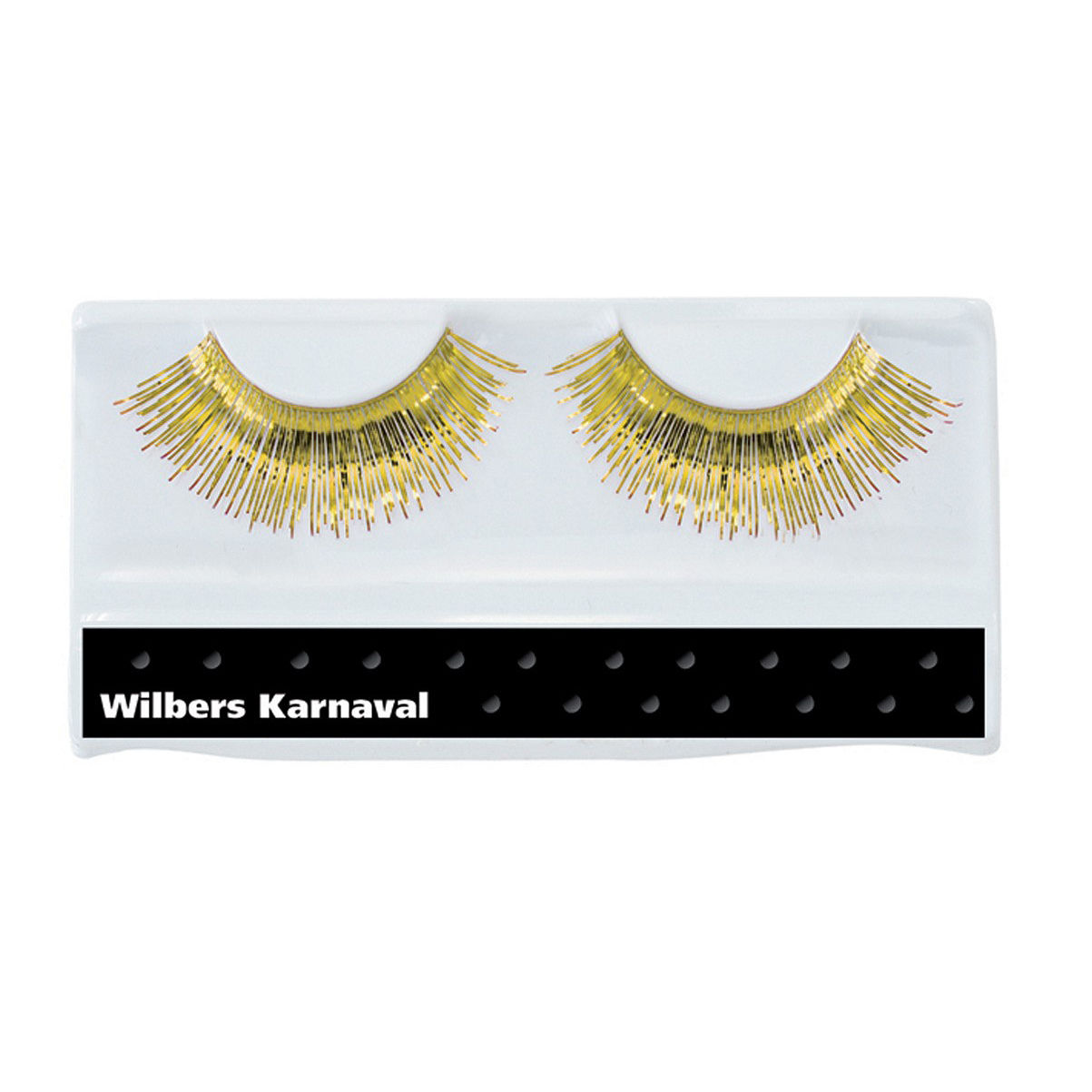 Lametta Wimpern gold