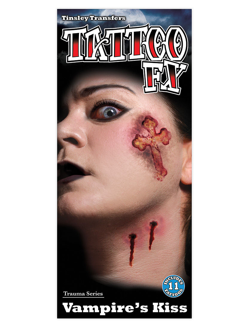 Vampirbiss Klebe-Tattoo