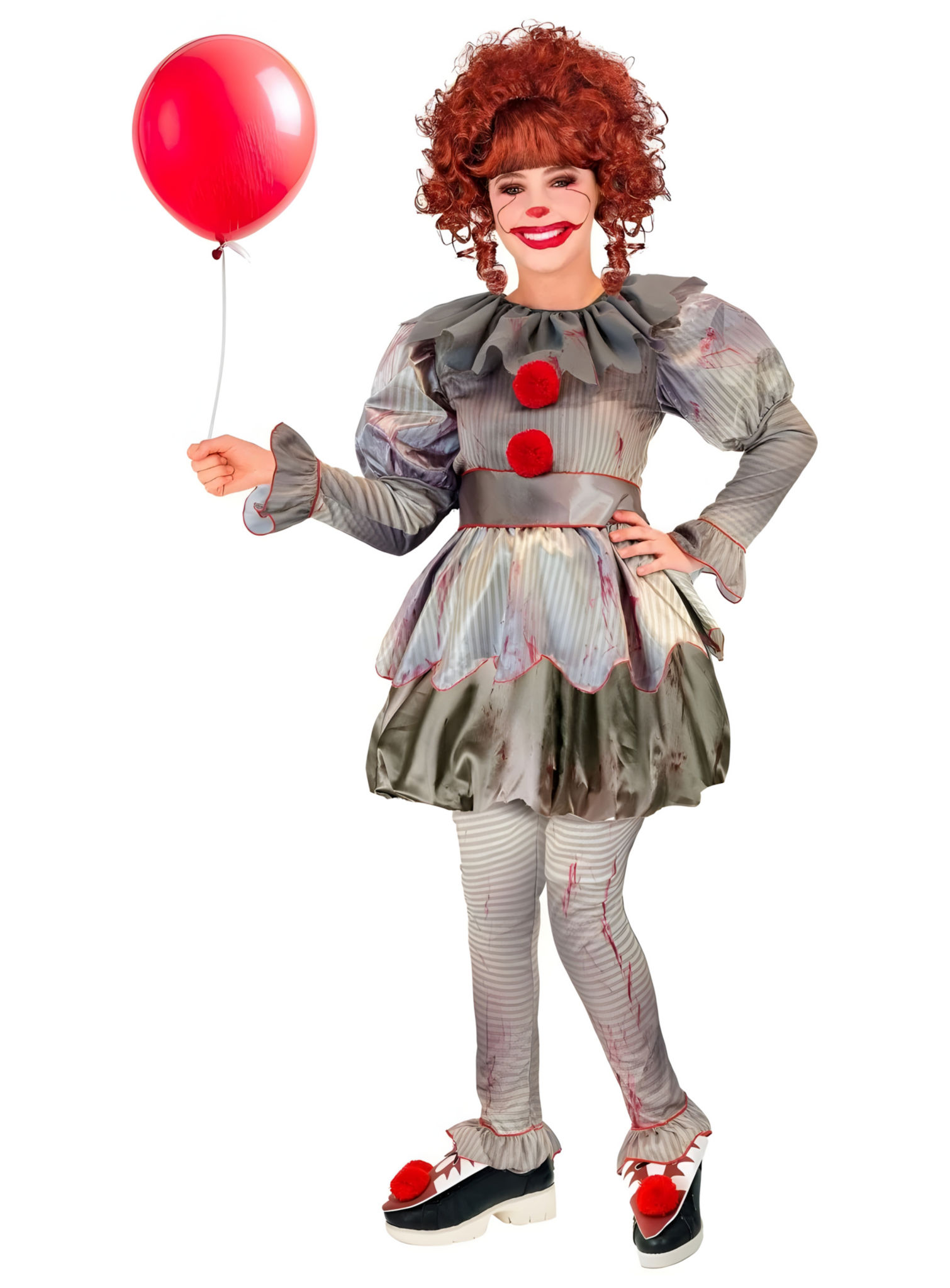 Killer Clown Kinder Mädchen Kostüm
