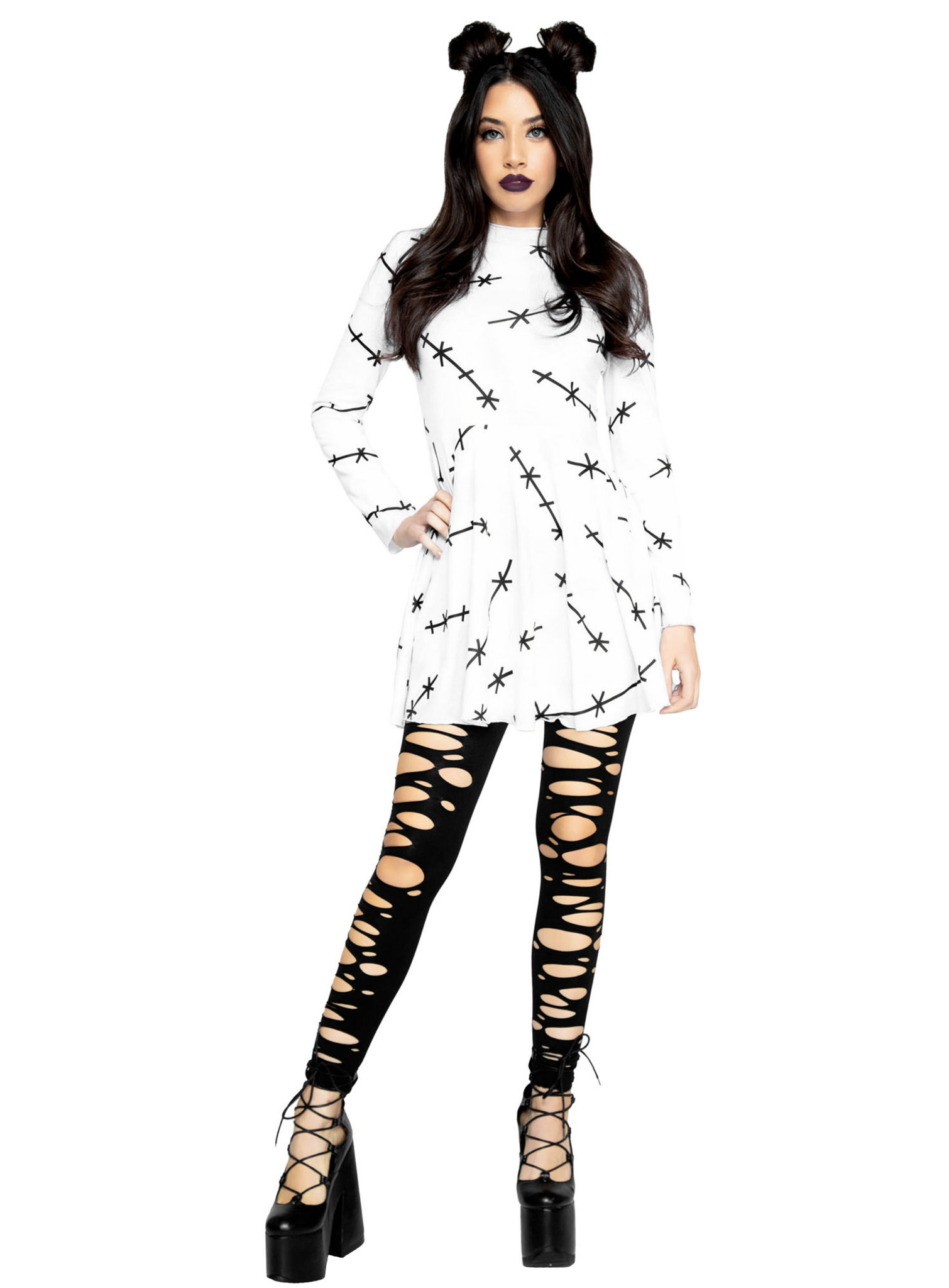 Grob genäht Halloweenkleid