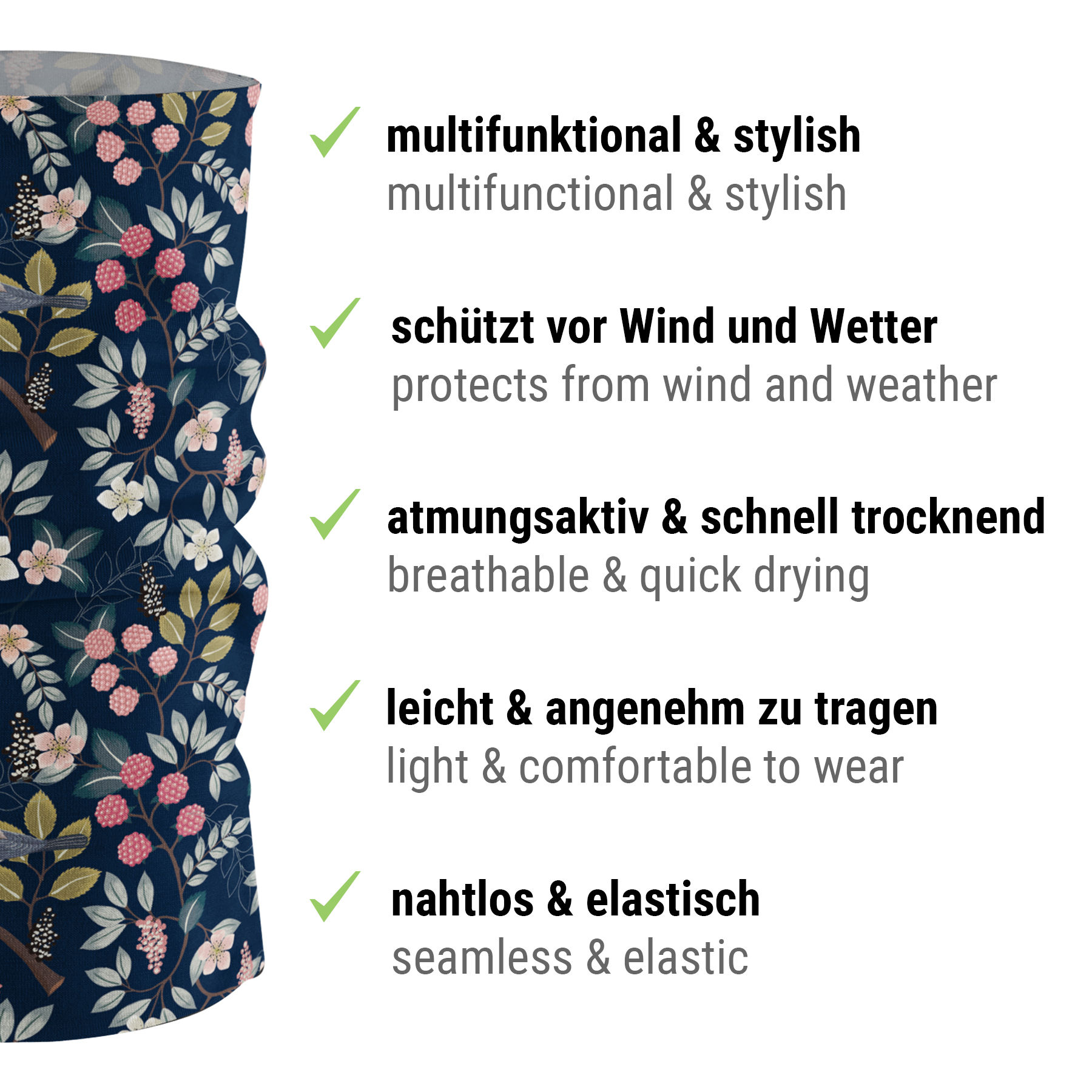 Tube sjaal Flower