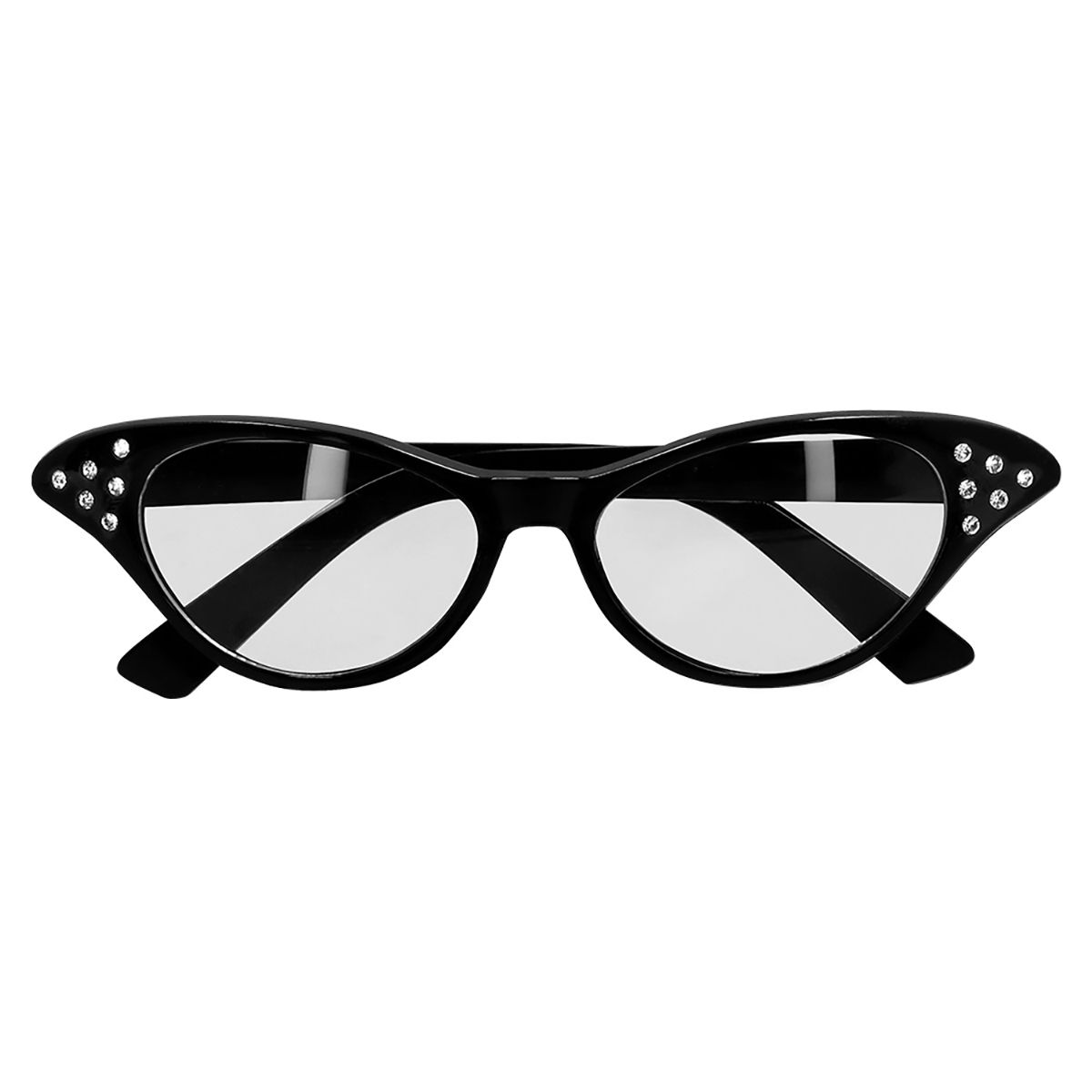 Rockabilly Cateye Brille schwarz