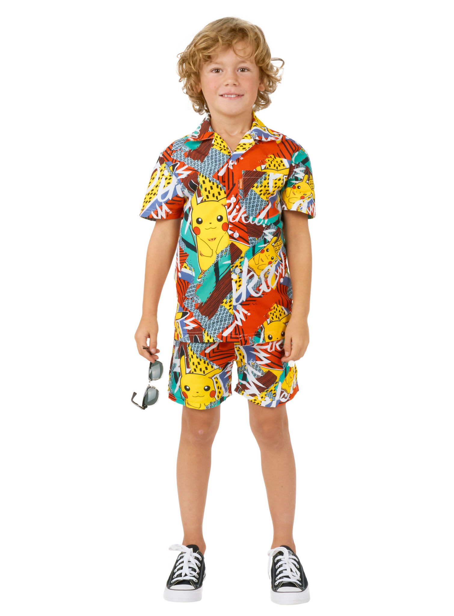 OppoSuits Boys Pika Pikachu Sommer Kombi