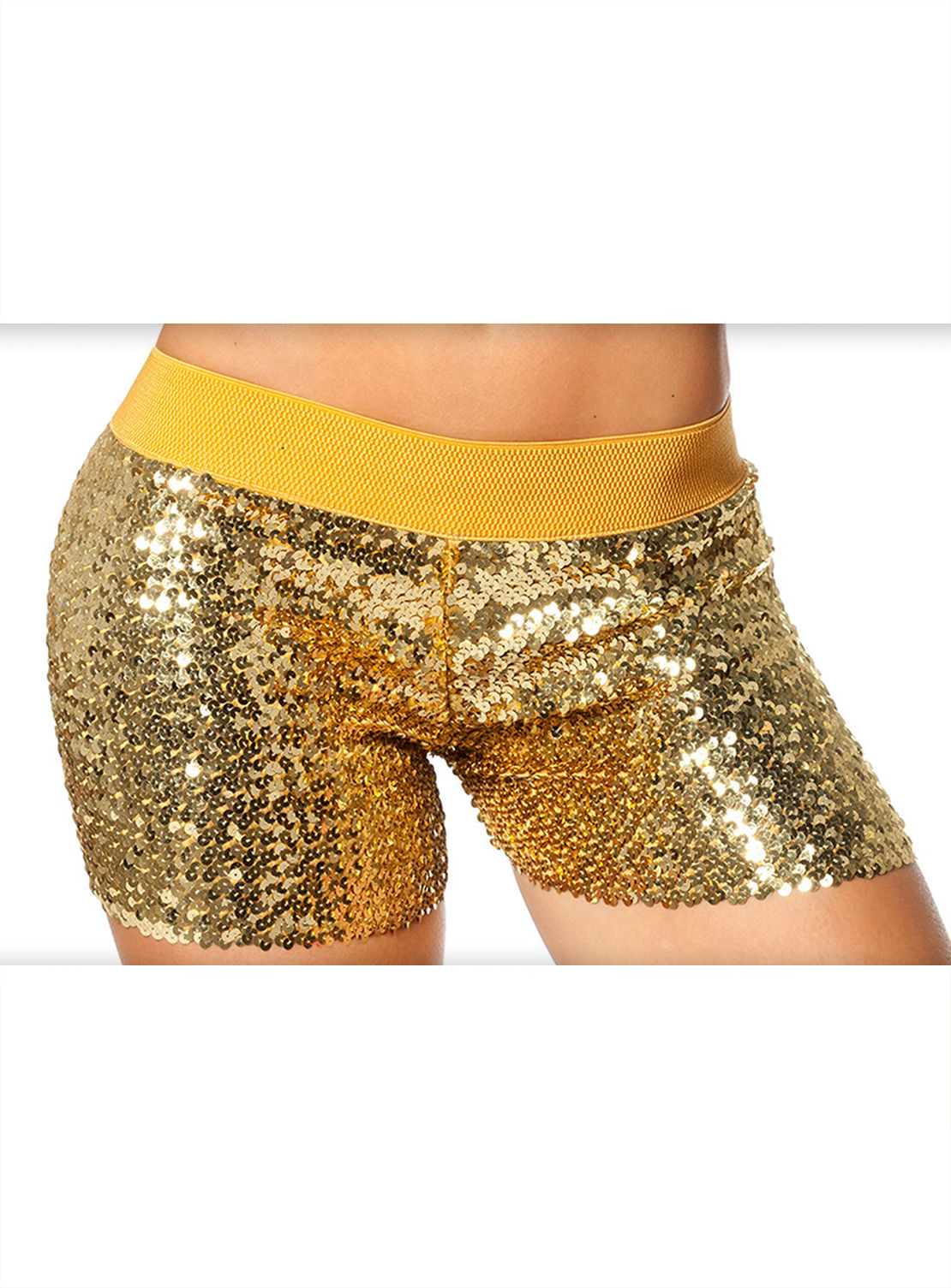 Pailletten Hotpants gold