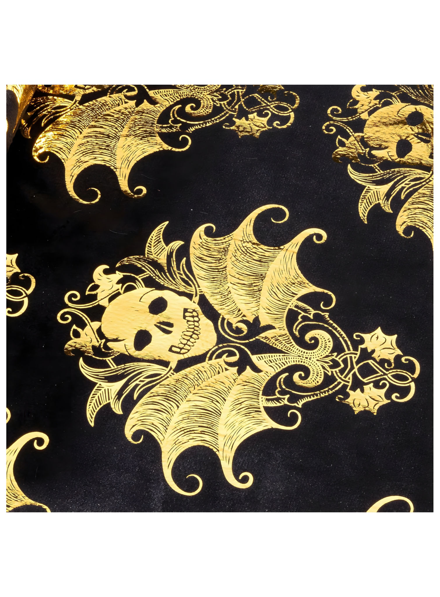 Halloween-tafelkleed barok doodshoofd – 300 x 28 cm