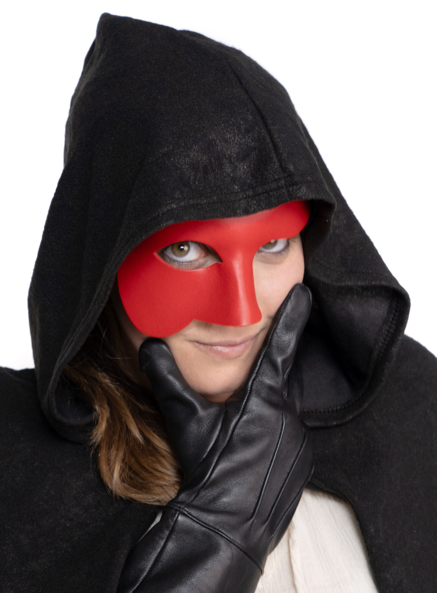 Phantom rot Venezianische Ledermaske